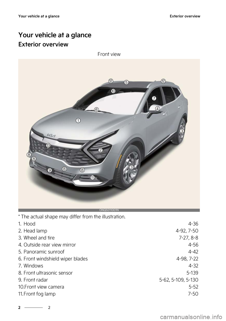 KIA SPORTAGE 2023  Owners Manual �:�P�V�S��W�F�I�J�D�M�F��B�U��B��H�M�B�O�D�F
�
�
�&�Y�U�F�S�J�P�S��P�W�F�S�W�J�F�X
�:�P�V�S��W�F�I�J�D�M�F��B�U��B��H�M�B�O�D�F
�&�Y�U�F�S�J�P�S��P�W�F�S�W�J�F�X
��S�P�O�U��W�J�F�X
���