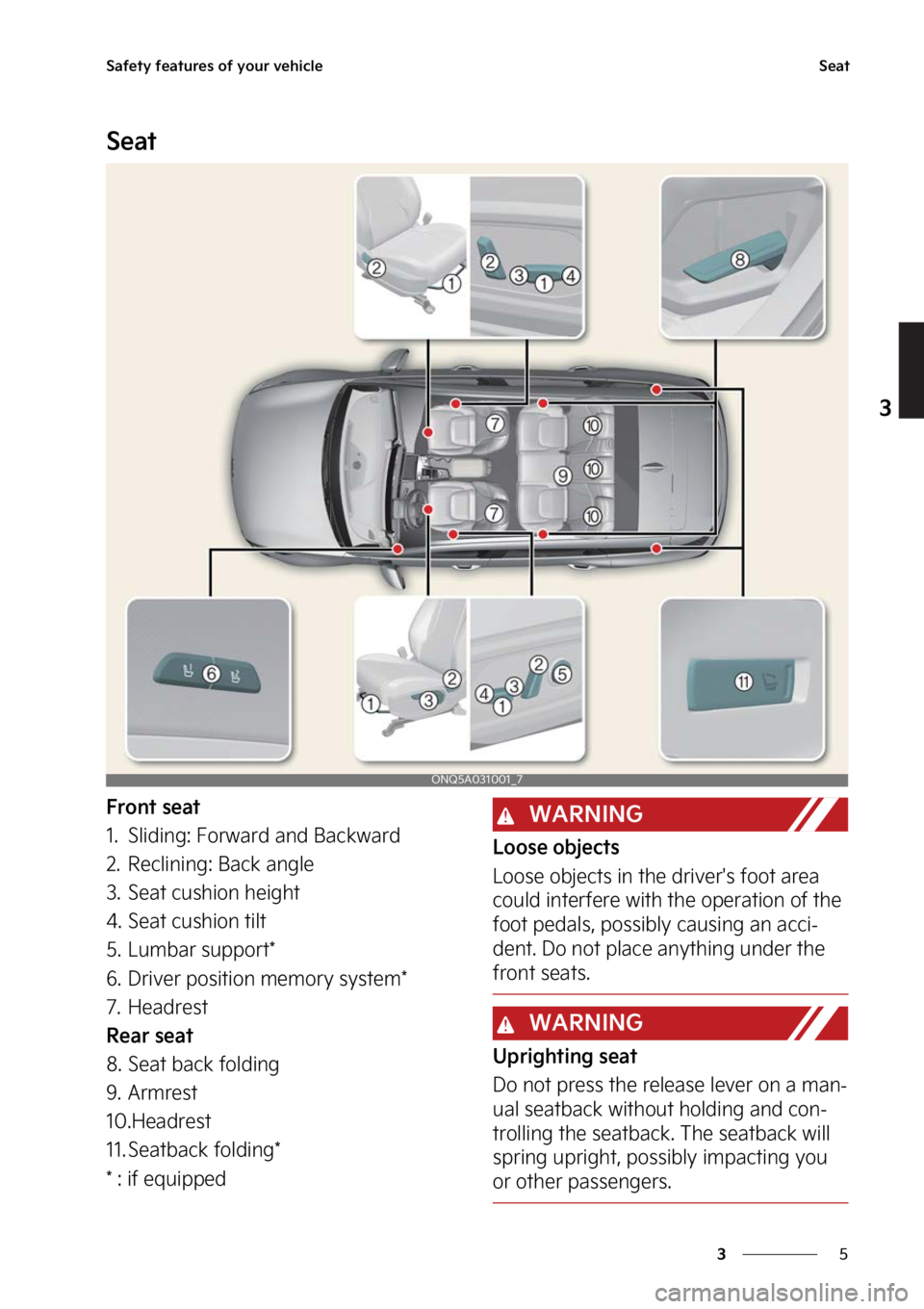 KIA SPORTAGE 2023  Owners Manual �
�
�
�4�B�G�F�U�Z��G�F�B�U�V�S�F�T��P�G��Z�P�V�S��W�F�I�J�D�M�F�4�F�B�U
�4�F�B�U
��S�P�O�U��T�F�B�U
�� �4�M�J�E�J�O�H����P�S�X�B�S�E��B�O�E��#�B�D�L�X�B�S�E
�� �3�F�D�M�J�O�J�O�H��