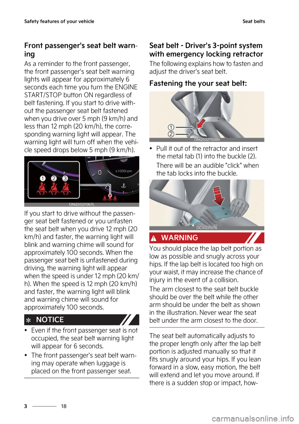 KIA SPORTAGE 2023  Owners Manual �4�B�G�F�U�Z��G�F�B�U�V�S�F�T��P�G��Z�P�V�S��W�F�I�J�D�M�F
��
�
�4�F�B�U��C�F�M�U�T
��S�P�O�U��Q�B�T�T�F�O�H�F�S��T��T�F�B�U��C�F�M�U��X�B�S�O-
�J�O�H
�"�T��B��S�F�N�J�O�E�F�S��U�P��
