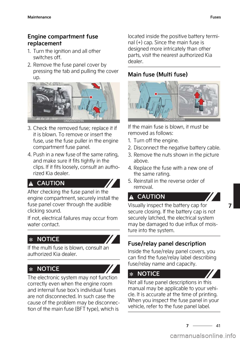 KIA SPORTAGE 2023  Owners Manual ��
�
�
�.�B�J�O�U�F�O�B�O�D�F��V�T�F�T
�&�O�H�J�O�F��D�P�N�Q�B�S�U�N�F�O�U��G�V�T�F�
�S�F�Q�M�B�D�F�N�F�O�U
�� �5�V�S�O��U�I�F��J�H�O�J�U�J�P�O��B�O�E��B�M�M��P�U�I�F�S��T�X�J�U�D�I�F�