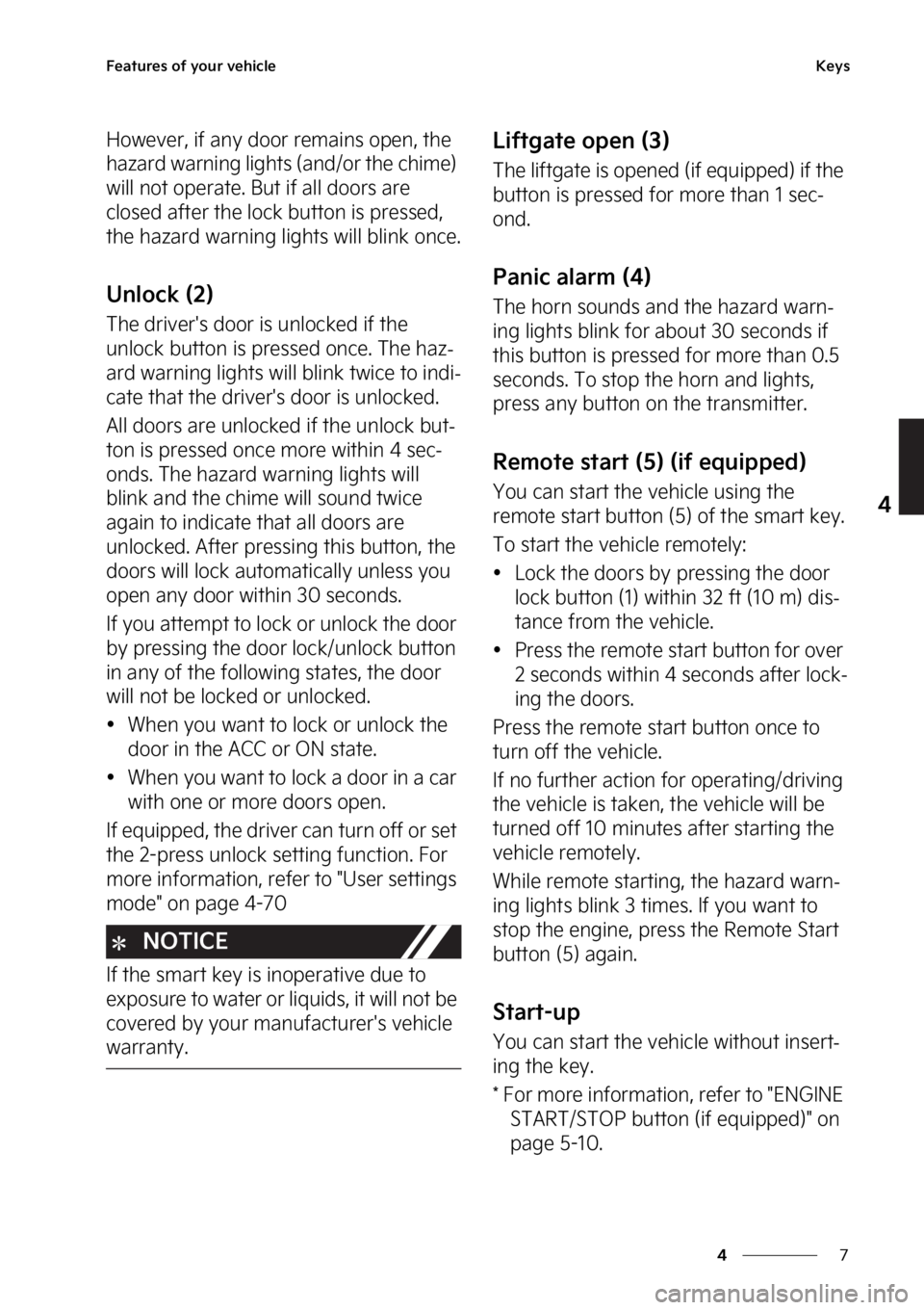 KIA SPORTAGE 2023  Owners Manual �
�
�
��F�B�U�V�S�F�T��P�G��Z�P�V�S��W�F�I�J�D�M�F�,�F�Z�T
�)�P�X�F�W�F�S�
��J�G��B�O�Z��E�P�P�S��S�F�N�B�J�O�T��P�Q�F�O�
��U�I�F�
�I�B�[�B�S�E��X�B�S�O�J�O�H��M�J�H�I�U�T��	�B�O�E��