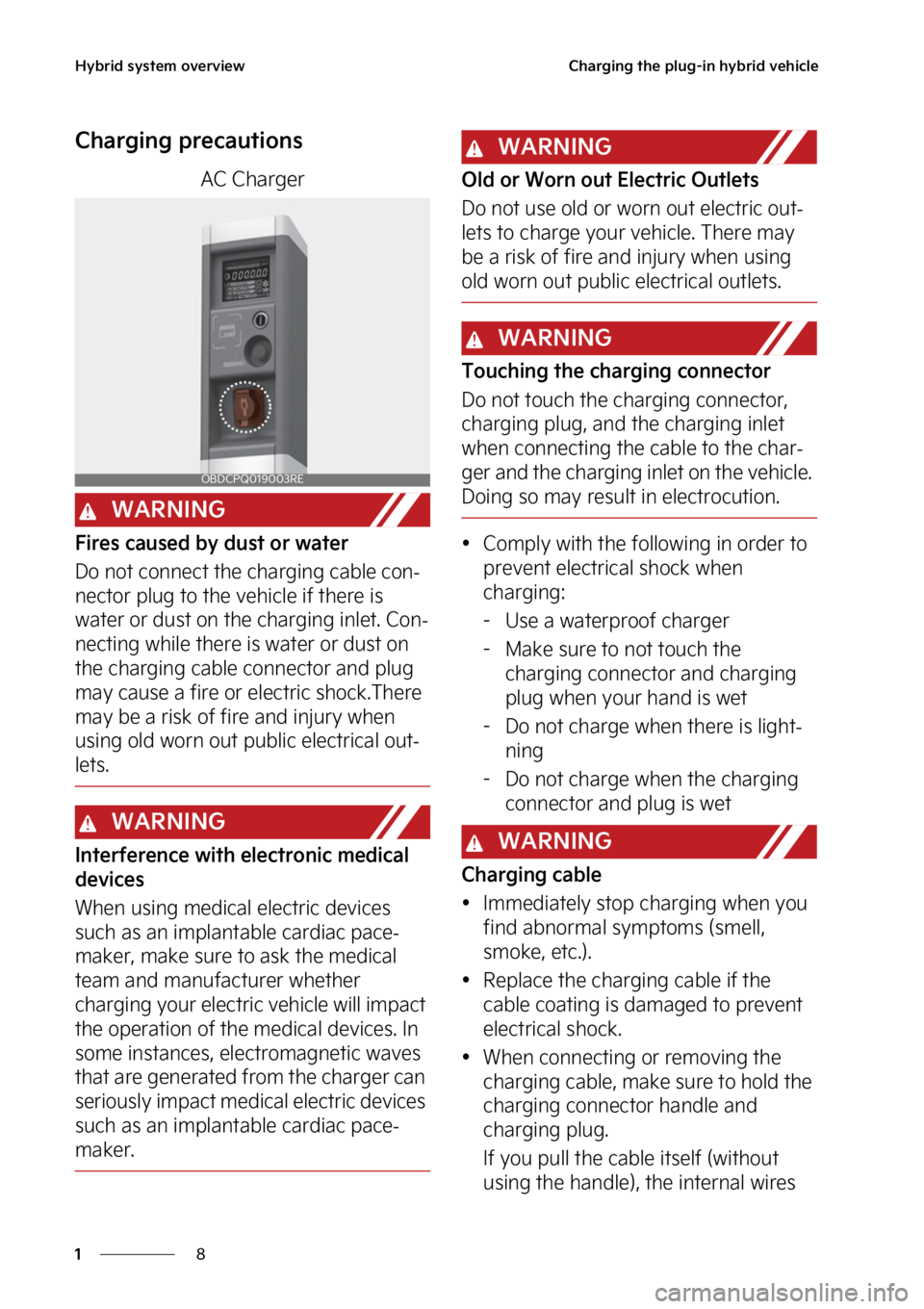 KIA SORENTO PHEV 2023  Owners Manual �)�Z�C�S�J�E��T�Z�T�U�F�N��P�W�F�S�W�J�F�X
�
�
�$�I�B�S�H�J�O�H��U�I�F��Q�M�V�H��J�O��I�Z�C�S�J�E��W�F�I�J�D�M�F
�$�I�B�S�H�J�O�H��Q�S�F�D�B�V�U�J�P�O�T
�"�$��$�I�B�S�H�F�S
�8�"�3�/�*�/�(
�