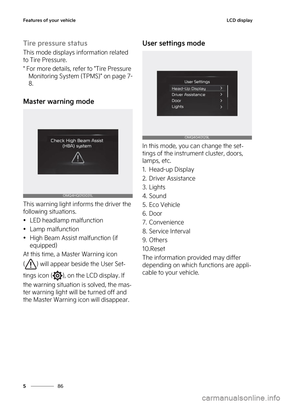 KIA SORENTO PHEV 2023  Owners Manual ��F�B�U�V�S�F�T��P�G��Z�P�V�S��W�F�I�J�D�M�F
��
�
�-�$�%��E�J�T�Q�M�B�Z
�5�J�S�F��Q�S�F�T�T�V�S�F��T�U�B�U�V�T
�5�I�J�T��N�P�E�F��E�J�T�Q�M�B�Z�T��J�O�G�P�S�N�B�U�J�P�O��S�F�M�B�U�F�E�
