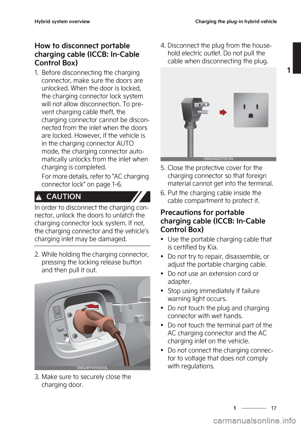 KIA SORENTO PHEV 2023  Owners Manual ��
�
�
�)�Z�C�S�J�E��T�Z�T�U�F�N��P�W�F�S�W�J�F�X�$�I�B�S�H�J�O�H��U�I�F��Q�M�V�H��J�O��I�Z�C�S�J�E��W�F�I�J�D�M�F
�)�P�X��U�P��E�J�T�D�P�O�O�F�D�U��Q�P�S�U�B�C�M�F�
�D�I�B�S�H�J�O�H��