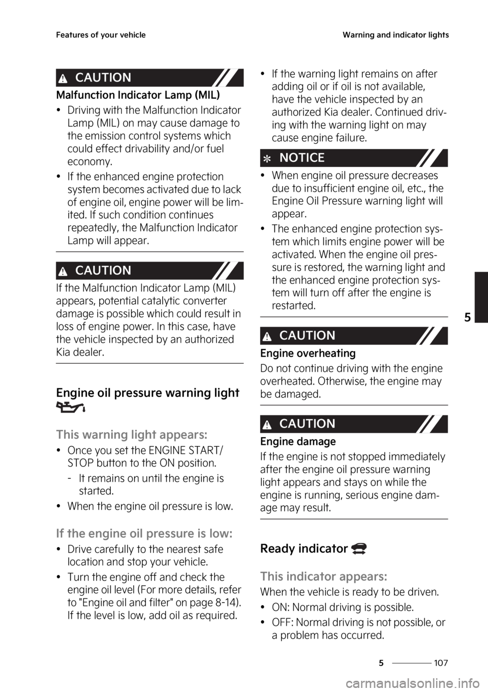 KIA SORENTO PHEV 2023  Owners Manual ���
�
�
��F�B�U�V�S�F�T��P�G��Z�P�V�S��W�F�I�J�D�M�F�8�B�S�O�J�O�H��B�O�E��J�O�E�J�D�B�U�P�S��M�J�H�I�U�T
�$�"�6�5�*�0�/
�.�B�M�G�V�O�D�U�J�P�O��*�O�E�J�D�B�U�P�S��-�B�N�Q��	�.�*�-�

