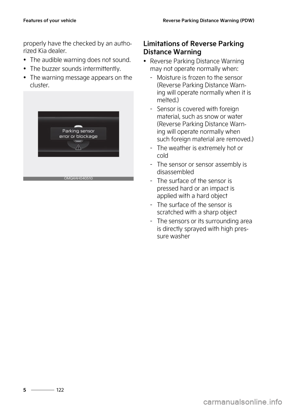 KIA SORENTO PHEV 2023  Owners Manual ��F�B�U�V�S�F�T��P�G��Z�P�V�S��W�F�I�J�D�M�F
���
�
�3�F�W�F�S�T�F��1�B�S�L�J�O�H��%�J�T�U�B�O�D�F��8�B�S�O�J�O�H��	�1�%�8�

�Q�S�P�Q�F�S�M�Z��I�B�W�F��U�I�F��D�I �F�D�L�F�E��C�Z��B�O�