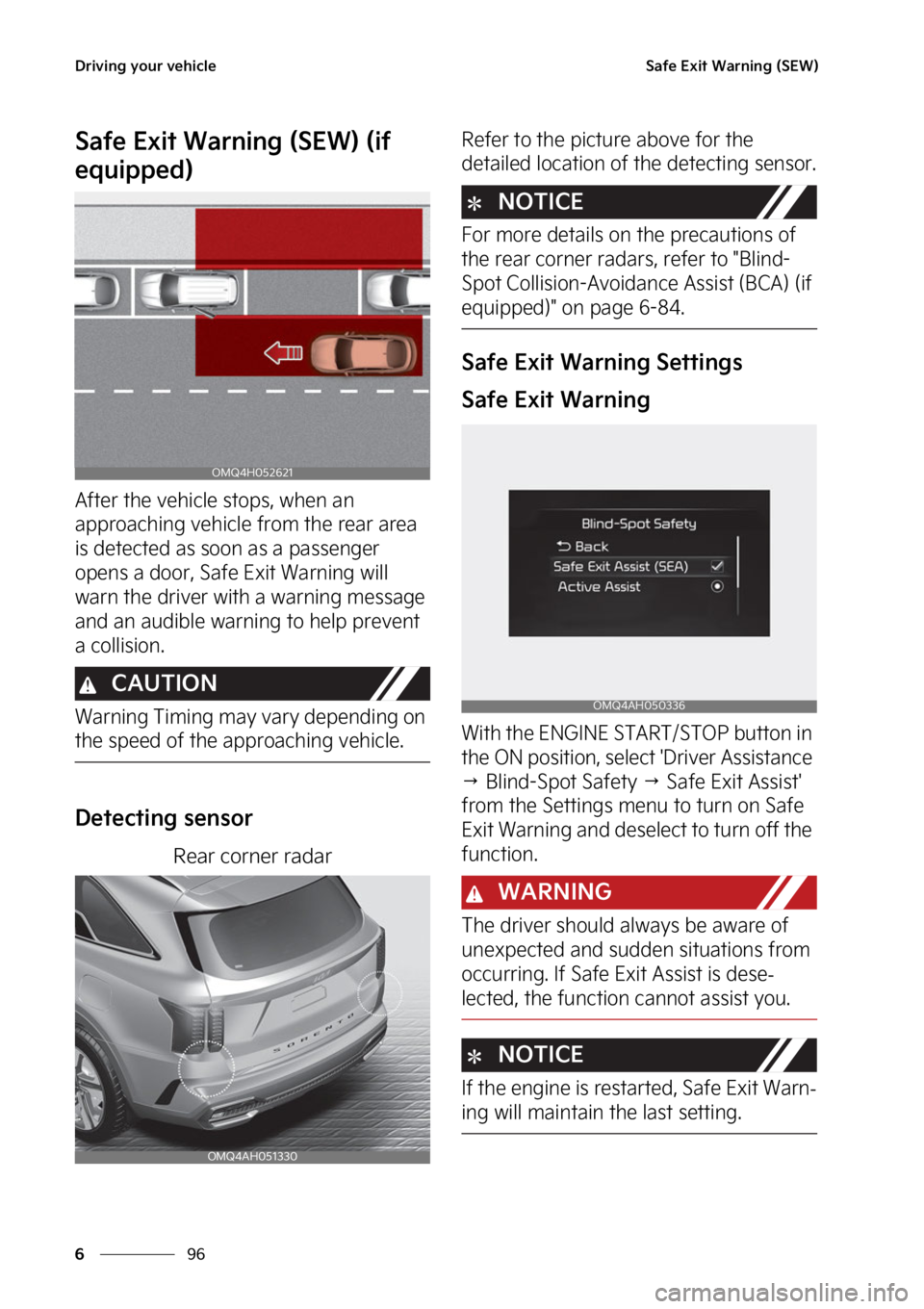 KIA SORENTO PHEV 2023  Owners Manual �%�S�J�W�J�O�H��Z�P�V�S��W�F�I�J�D�M�F
��
�
�4�B�G�F��&�Y�J�U��8�B�S�O�J�O�H��	�4�&�8�

�4�B�G�F��&�Y�J�U��8�B�S�O�J�O�H��	�4�&�8�
��	�J�G�
�F�R�V�J�Q�Q�F�E�

�"�G�U�F�S��U�I�F��W�F�I�J