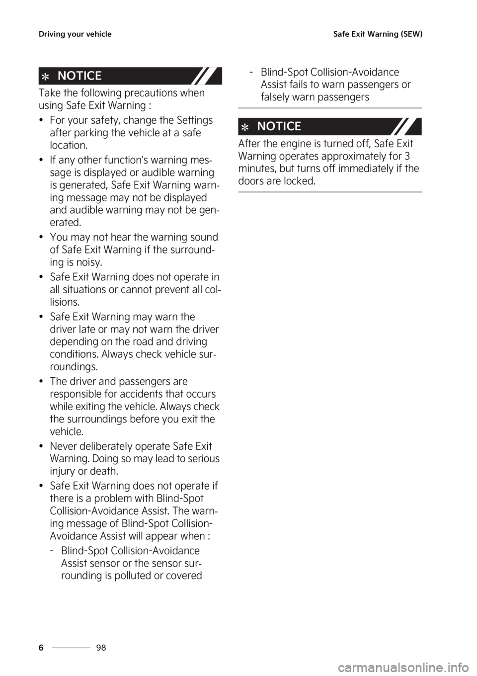 KIA SORENTO PHEV 2023  Owners Manual �%�S�J�W�J�O�H��Z�P�V�S��W�F�I�J�D�M�F
��
�
�4�B�G�F��&�Y�J�U��8�B�S�O�J�O�H��	�4�&�8�

�/�0�5�*�$�&
�5�B�L�F��U�I�F��G�P�M�M�P�X�J�O�H��Q�S�F�D�B�V�U�J�P�O�T��X�I�F�O�
�V�T�J�O�H��4�B�G