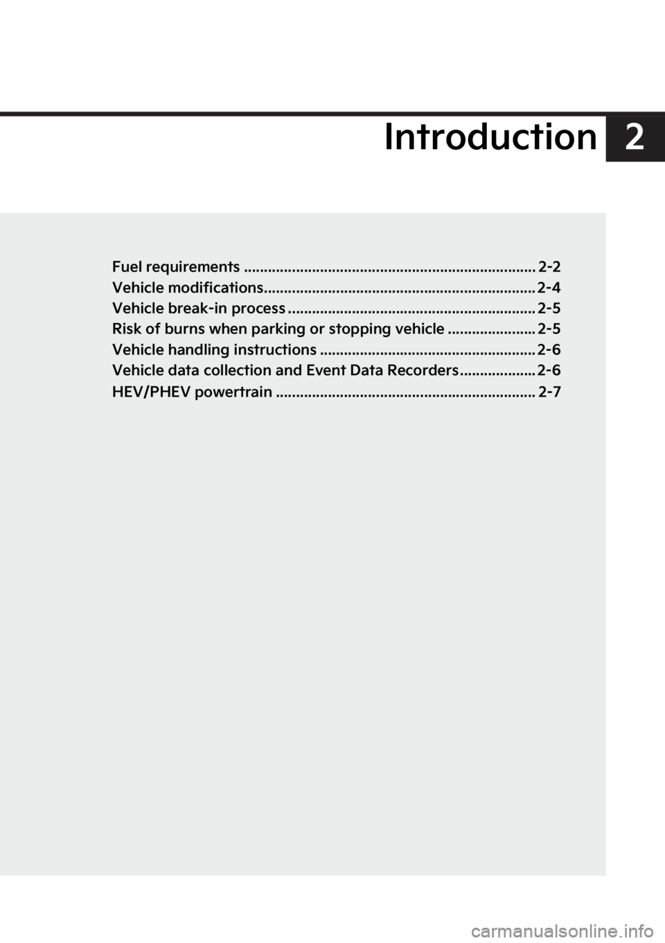 KIA SORENTO PHEV 2023  Owners Manual �
�*�O�U�S�P�E�V�D�U�J�P�O
�*�O�U�S�P�E�V�D�U�J�P�O
��V�F�M��S�F�R�V�J�S�F�N�F�O�U�T ��������������������������������������������������������