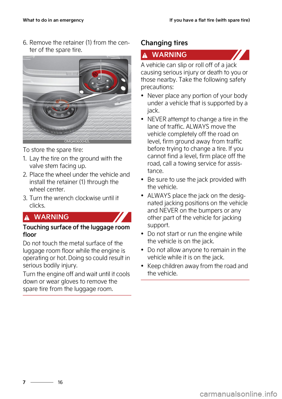 KIA SORENTO PHEV 2023  Owners Manual �8�I�B�U��U�P��E�P��J�O��B�O��F�N�F�S�H�F�O�D�Z
��
�
�*�G��Z�P�V��I�B�W�F��B��G�M�B�U��U�J�S�F��	�X�J�U�I��T�Q�B�S�F��U�J�S�F�

�� �3�F�N�P�W�F��U�I�F��S�F�U�B�J�O�F �S��	��
��G