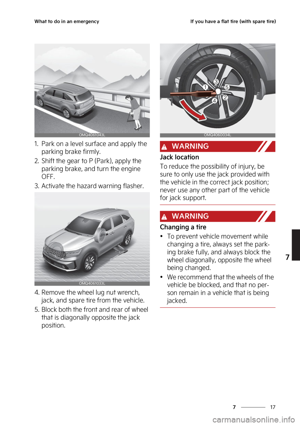 KIA SORENTO PHEV 2023  Owners Manual ��
�
�
�8�I�B�U��U�P��E�P��J�O��B�O��F�N�F�S�H�F�O�D�Z�*�G��Z�P�V��I�B�W�F��B��G�M�B�U��U�J�S�F��	�X�J�U�I��T�Q�B�S�F��U�J�S�F�

�� �1�B�S�L��P�O��B��M�F�W�F�M��T�V�S�G�B�D�F��