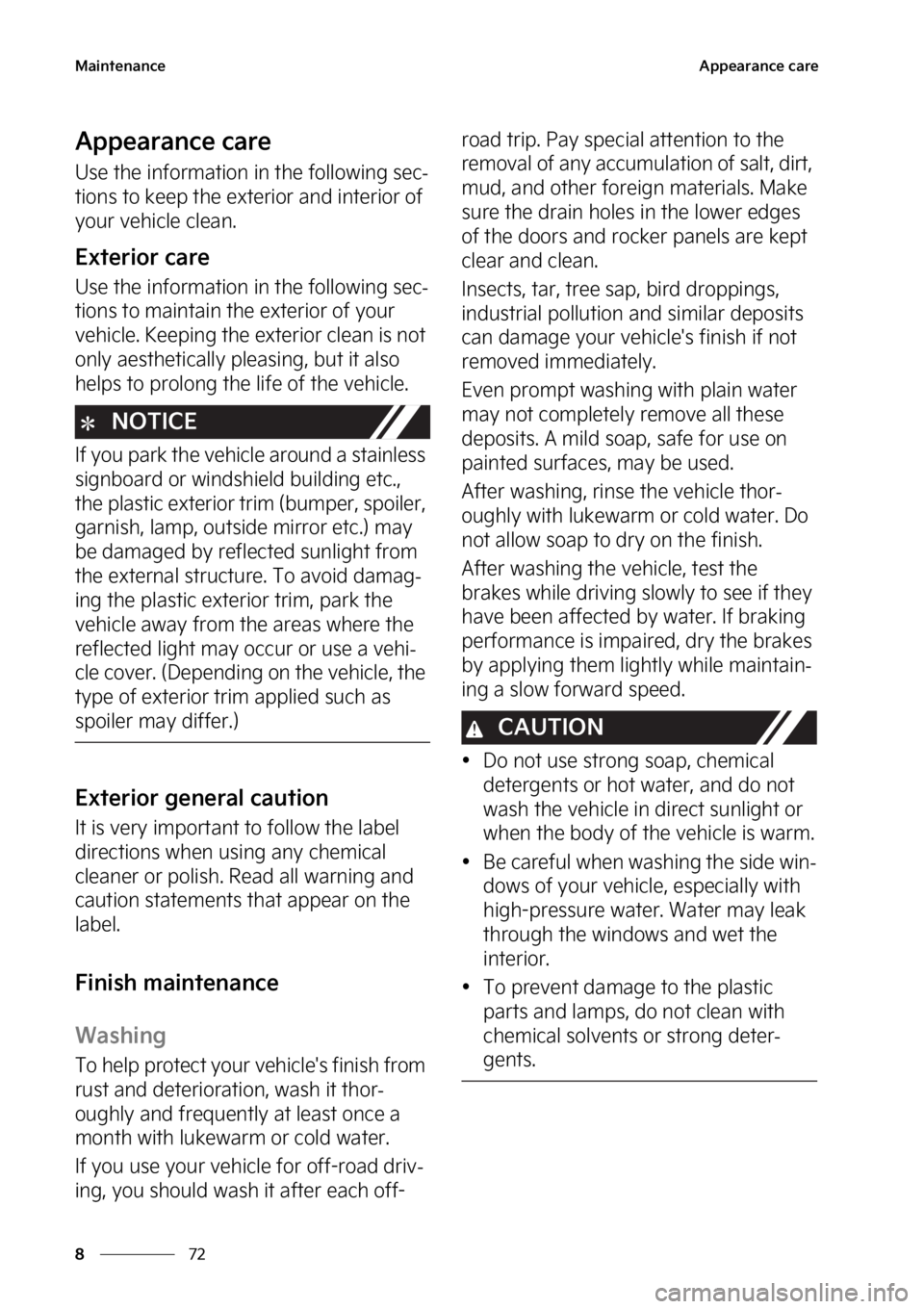 KIA SORENTO PHEV 2023  Owners Manual �.�B�J�O�U�F�O�B�O�D�F
��
�
�"�Q�Q�F�B�S�B�O�D�F��D�B�S�F
�"�Q�Q�F�B�S�B�O�D�F��D�B�S�F
�6�T�F��U�I�F��J�O�G�P�S�N�B�U�J�P�O��J�O��U�I�F��G�P�M�M�P�X�J�O�H��T�F�D-
�U�J�P�O�T��U�P��L�F�F�