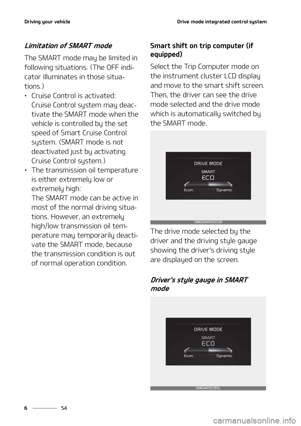 KIA SORENTO HYBRID 2021  Owners Manual �%�S�J�W�J�O�H��Z�P�V�S��W�F�I�J�D�M�F
��
�
�%�S�J�W�F��N�P�E�F��J�O�U�F�H�S�B�U�F�E��D�P�O�U�S�P�M��T�Z�T�U�F�N
�-�J�N�J�U�B�U�J�P�O��P�G��4�.�"�3�5��N�P�E�F
�5�I�F��4�.�"�3�5��N�P�E�F�