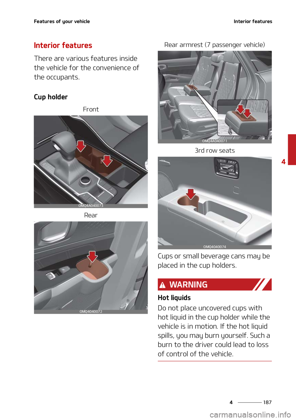 KIA SORENTO 2021  Owners Manual ���
�
�
��F�B�U�V�S�F�T��P�G��Z�P�V�S��W�F�I�J�D�M�F�*�O�U�F�S�J�P�S��G�F�B�U�V�S�F�T
�*�O�U�F�S�J�P�S��G�F�B�U�V�S�F�T
�5�I�F�S�F��B�S�F��W�B�S�J�P�V�T��G�F�B�U�V�S�F�T��J�O�T�J�E�F�
