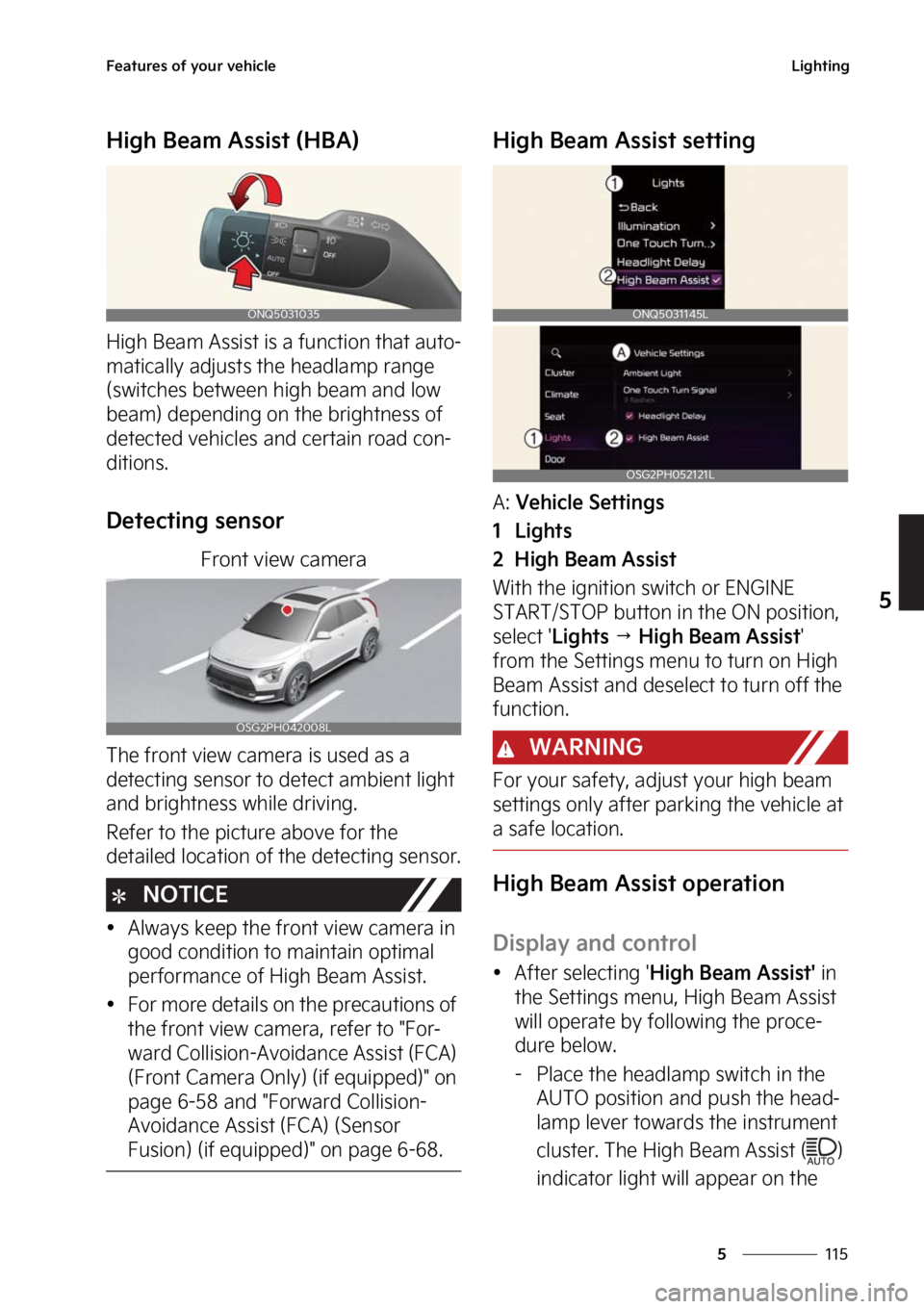 KIA NIRO PHEV 2023  Owners Manual ���
�
�
��F�B�U�V�S�F�T��P�G��Z�P�V�S��W�F�I�J�D�M�F�-�J�H�I�U�J�O�H
�)�J�H�I��#�F�B�N��"�T�T�J�T�U��	�)�#�"�

�)�J�H�I��#�F�B�N��"�T�T�J�T�U��J�T��B��G�V�O�D�U�J�P�O��U�I�B�U��B�V�