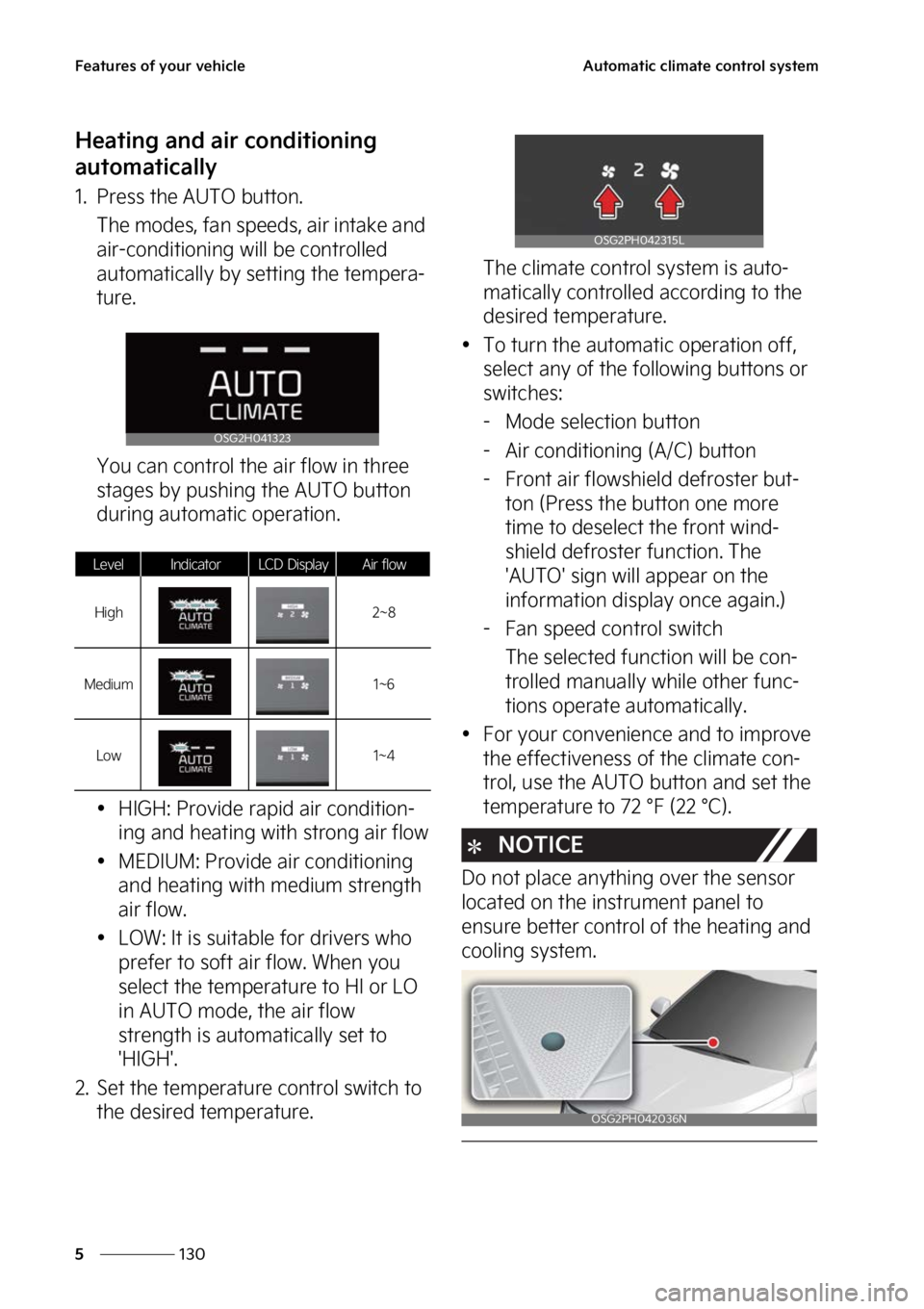 KIA NIRO PHEV 2023  Owners Manual ��F�B�U�V�S�F�T��P�G��Z�P�V�S��W�F�I�J�D�M�F
���
�
�"�V�U�P�N�B�U�J�D��D�M�J�N�B�U�F��D�P�O�U�S�P�M��T�Z�T�U�F�N
�)�F�B�U�J�O�H��B�O�E��B�J�S��D�P�O�E�J�U�J�P�O�J�O�H�
�B�V�U�P�N�B�U�J�