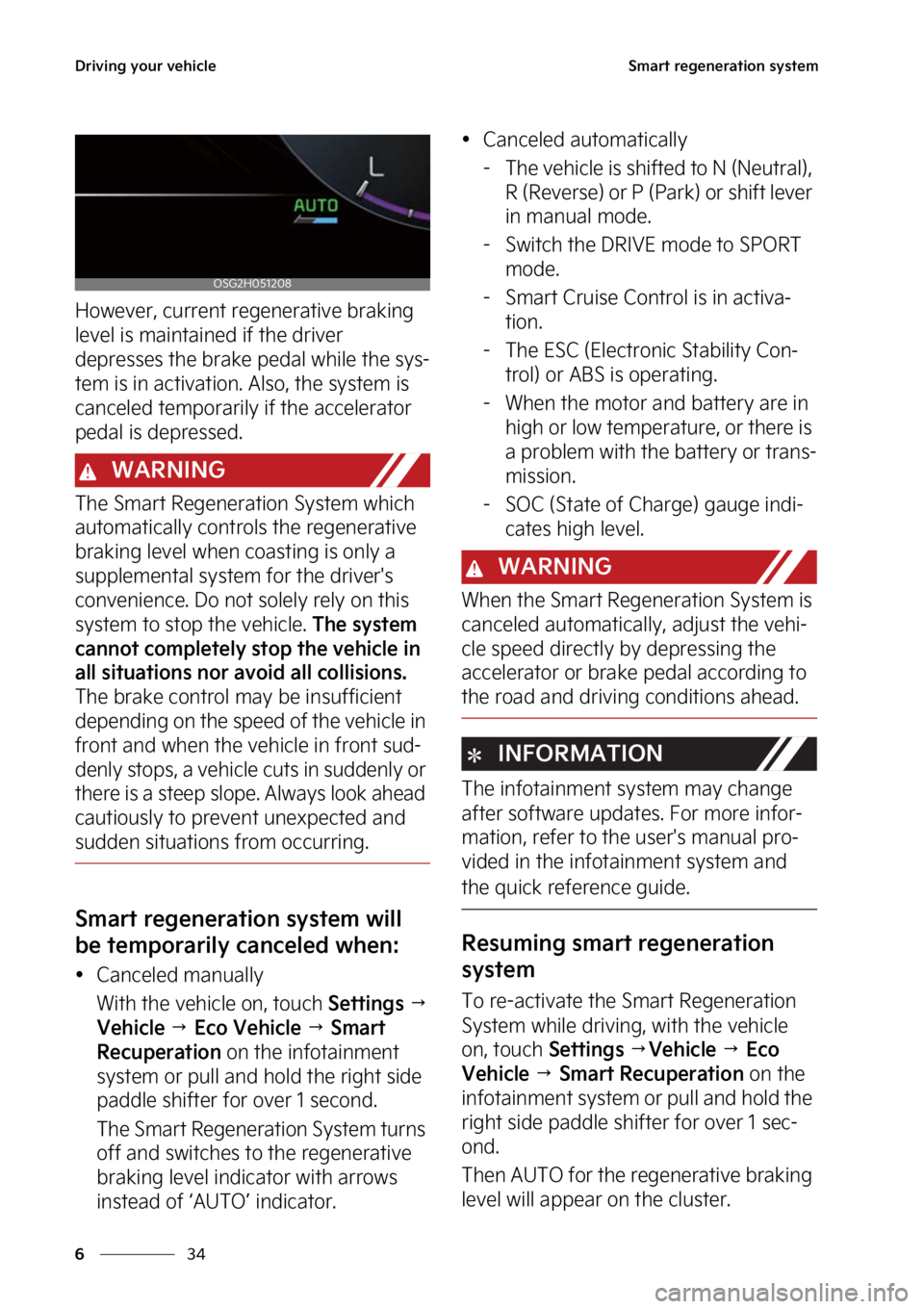 KIA NIRO PHEV 2023  Owners Manual �%�S�J�W�J�O�H��Z�P�V�S��W�F�I�J�D�M�F
��
�
�4�N�B�S�U��S�F�H�F�O�F�S�B�U�J�P�O��T�Z�T�U�F�N
�)�P�X�F�W�F�S�
��D�V�S�S�F�O�U��S�F�H�F�O�F�S�B�U�J�W�F��C�S�B�L�J�O�H�
�M�F�W�F�M��J�T��N�B�
