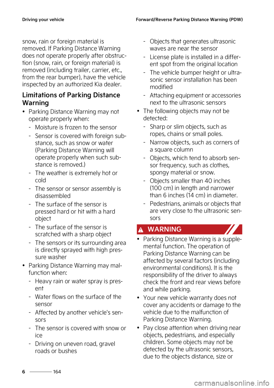 KIA NIRO PHEV 2023  Owners Manual �%�S�J�W�J�O�H��Z�P�V�S��W�F�I�J�D�M�F
���
�
��P�S�X�B�S�E��3�F�W�F�S�T�F��1�B�S�L�J�O�H��%�J�T�U�B�O�D�F��8�B�S�O�J�O�H��	�1�%�8�

�T�O�P�X�
��S�B�J�O��P�S��G�P�S�F�J�H�O��N�B�U�F�S�J