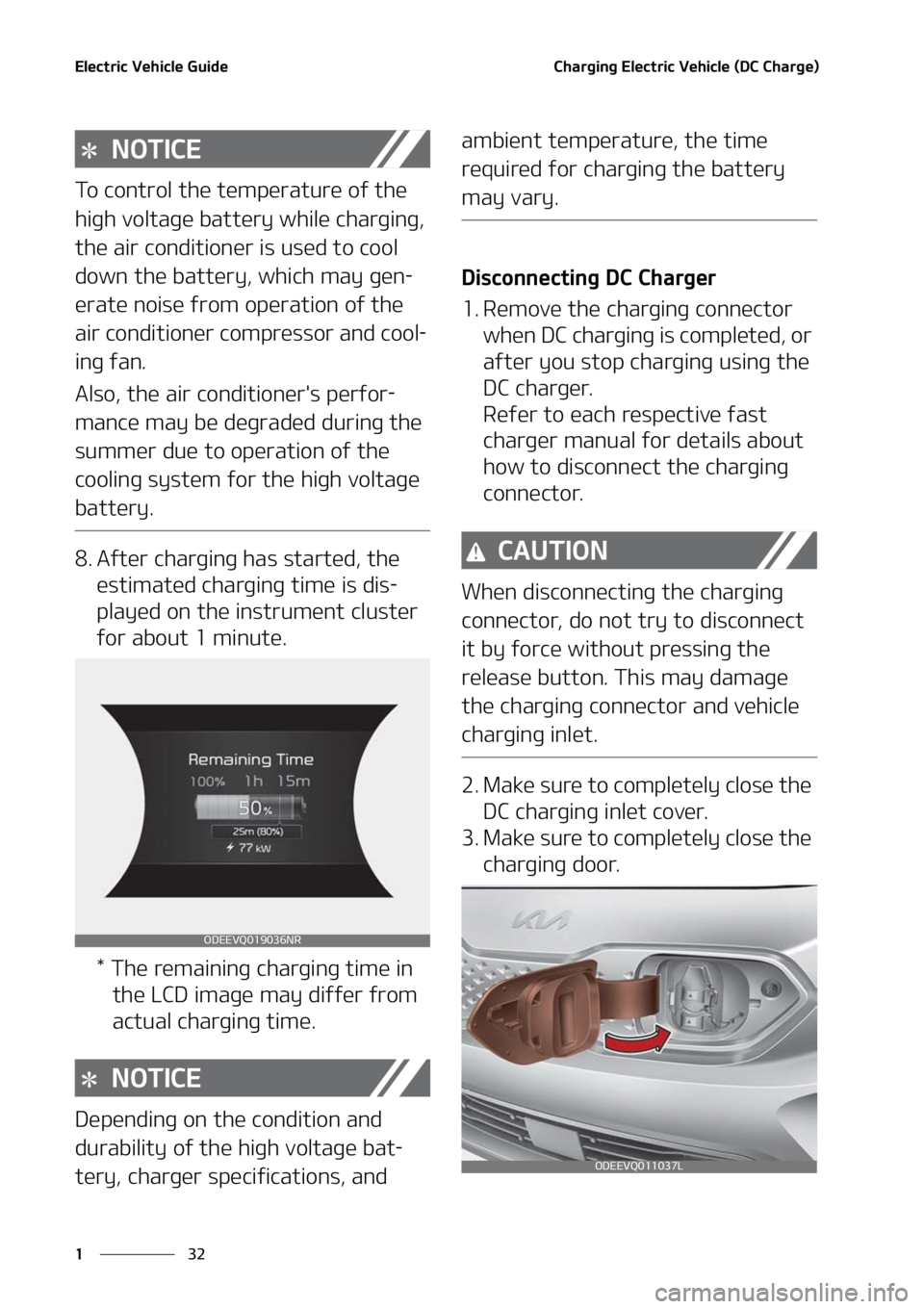 KIA NIRO EV 2022  Owners Manual �&�M�F�D�U�S�J�D��7�F�I�J�D�M�F��(�V�J�E�F
��
�
�$�I�B�S�H�J�O�H��&�M�F�D�U�S�J�D��7�F�I�J�D�M�F��	�%�$��$�I�B�S�H�F�

�/�0�5�*�$�&
�5�P��D�P�O�U�S�P�M��U�I�F��U�F�N�Q�F�S�B�U�V�S�F��P�G�