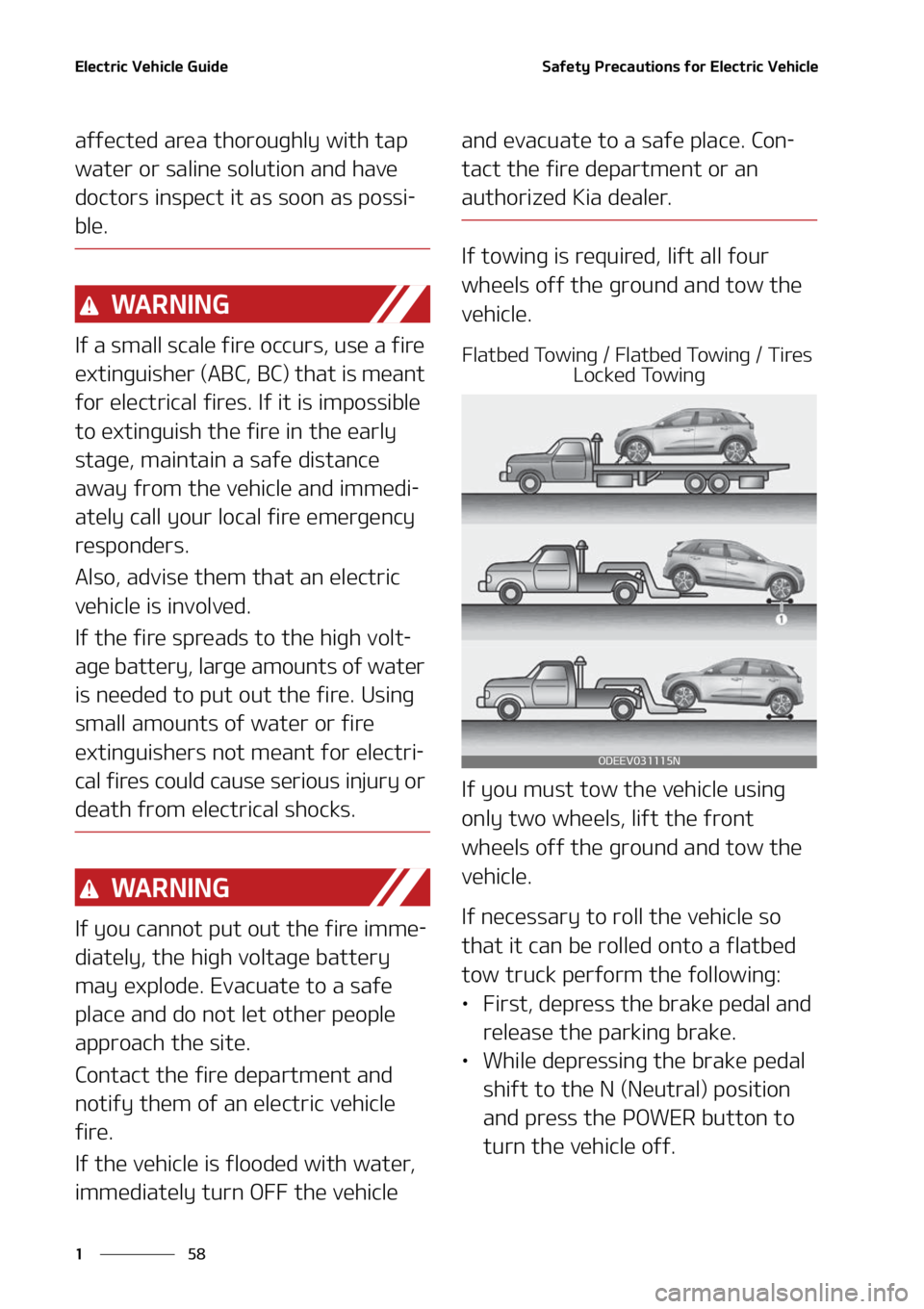 KIA NIRO EV 2022  Owners Manual �&�M�F�D�U�S�J�D��7�F�I�J�D�M�F��(�V�J�E�F
��
�
�4�B�G�F�U�Z��1�S�F�D�B�V�U�J�P�O�T��G�P�S��&�M�F�D�U�S�J�D��7�F�I�J�D�M�F
�B�G�G�F�D�U�F�E��B�S�F�B��U�I�P�S�P�V�H�I�M�Z��X�J�U�I��U�B�Q�