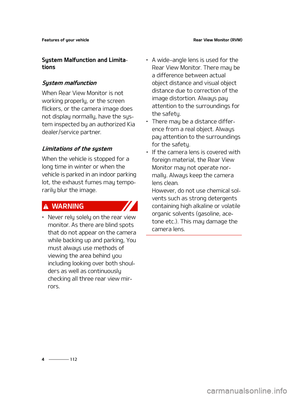 KIA K5 2022  Owners Manual ��F�B�U�V�S�F�T��P�G��Z�P�V�S��W�F�I�J�D�M�F
���
�
�3�F�B�S��7�J�F�X��.�P�O�J�U�P�S��	�3�7�.�

�4�Z�T�U�F�N��.�B�M�G�V�O�D�U�J�P�O��B�O�E��-�J�N�J�U�B-
�U�J�P�O�T
�4�Z�T�U�F�N��N�B�M�G�