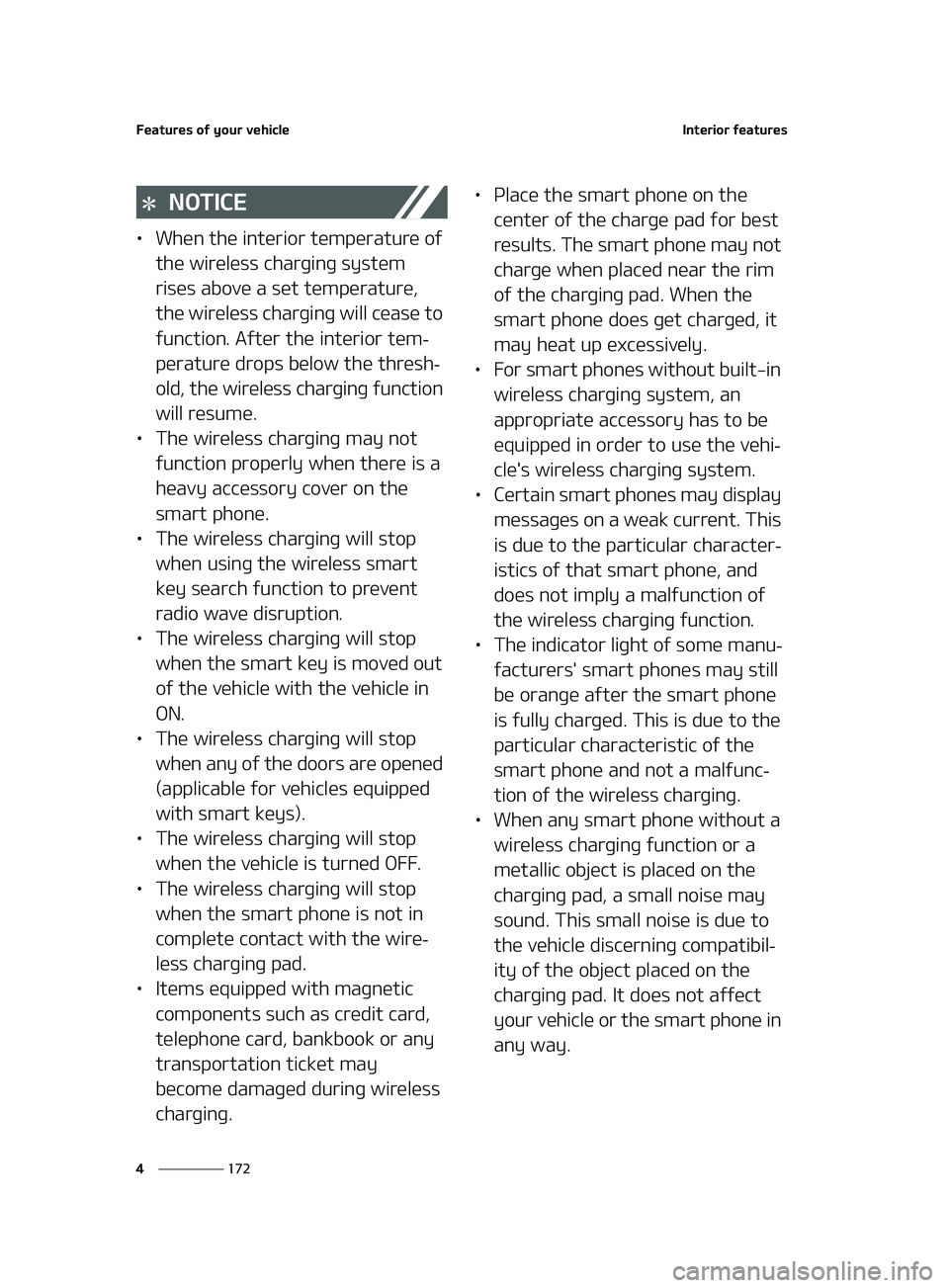 KIA K5 2022  Owners Manual ��F�B�U�V�S�F�T��P�G��Z�P�V�S��W�F�I�J�D�M�F
���
�
�*�O�U�F�S�J�P�S��G�F�B�U�V�S�F�T
�/�0�5�*�$�&
LÜ �8�I�F�O��U�I�F��J�O�U�F�S�J�P�S��U�F�N�Q�F�S�B�U�V�S�F��P�G�
�U�I�F��X�J�S�F�M�F�T