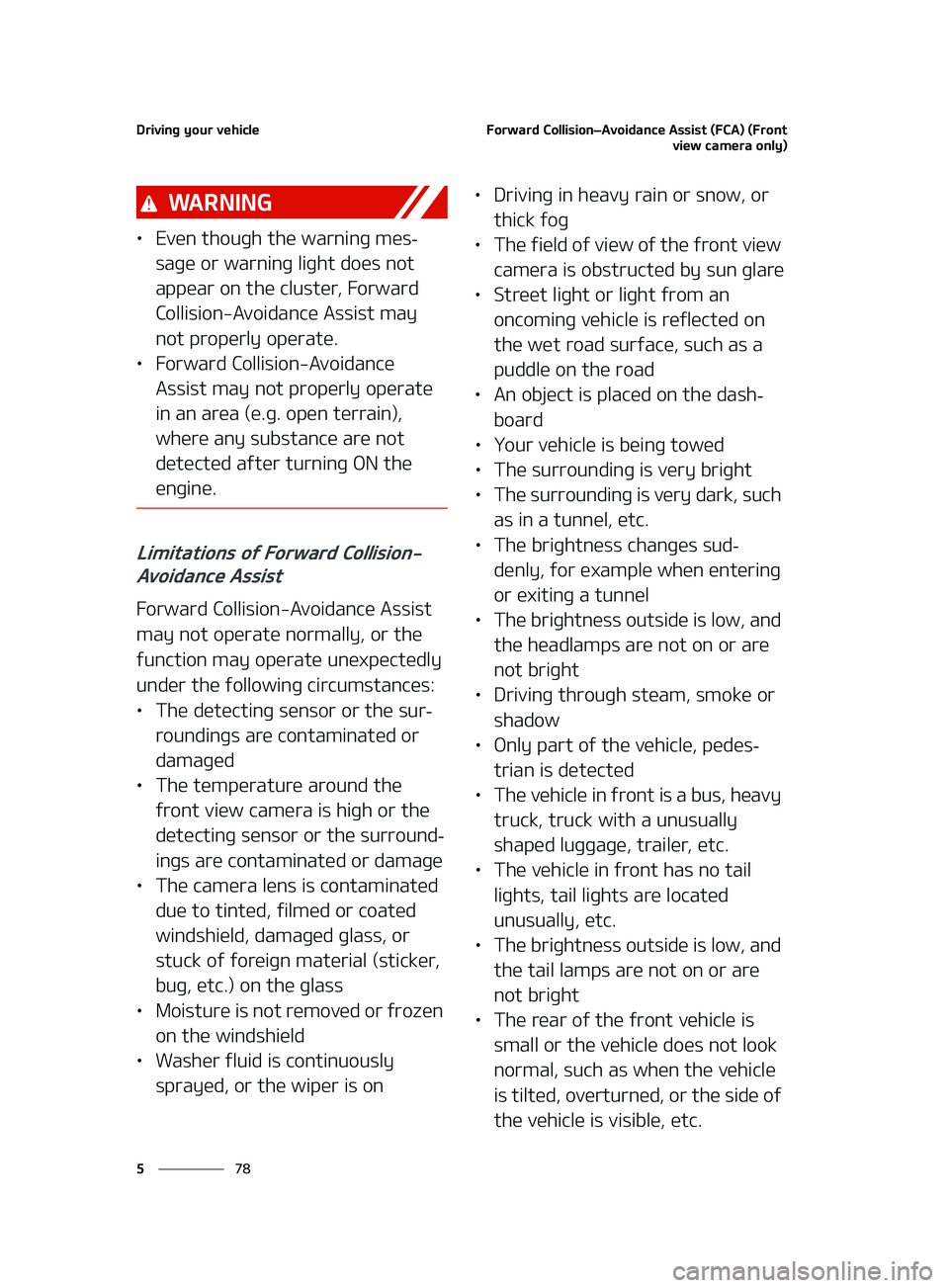KIA K5 2022  Owners Manual �%�S�J�W�J�O�H��Z�P�V�S��W�F�I�J�D�M�F
��
�
��P�S�X�B�S�E��$�P�M�M�J�T�J�P�O LÍ�"�W�P�J�E�B�O�D�F��"�T�T�J�T�U��	��$�"�
��	��S�P�O�U
�W�J�F�X��D�B�N�F�S�B��P�O�M�Z�

�8�" �3 �/ �* �/ �(