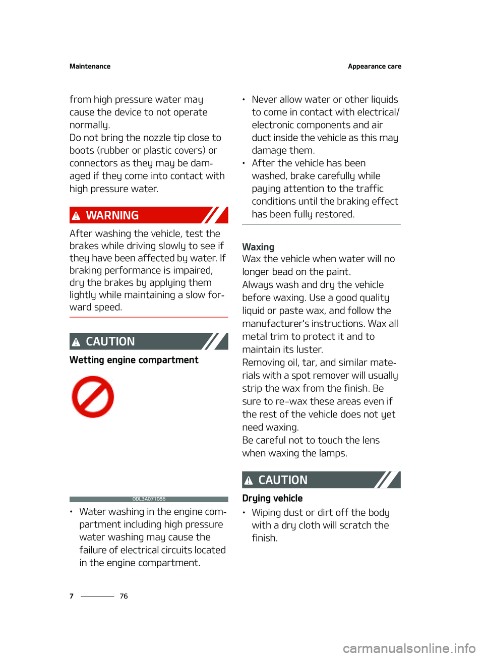 KIA K5 2022  Owners Manual �.�B�J�O�U�F�O�B�O�D�F
��
�
�"�Q�Q�F�B�S�B�O�D�F��D�B�S�F
�G�S�P�N��I�J�H�I��Q�S�F�T�T�V�S�F��X�B�U�F�S��N�B�Z�
�D�B�V�T�F��U�I�F��E�F�W�J�D�F��U�P��O�P�U��P�Q�F�S�B�U�F�
�O�P�S�N�B�M�M