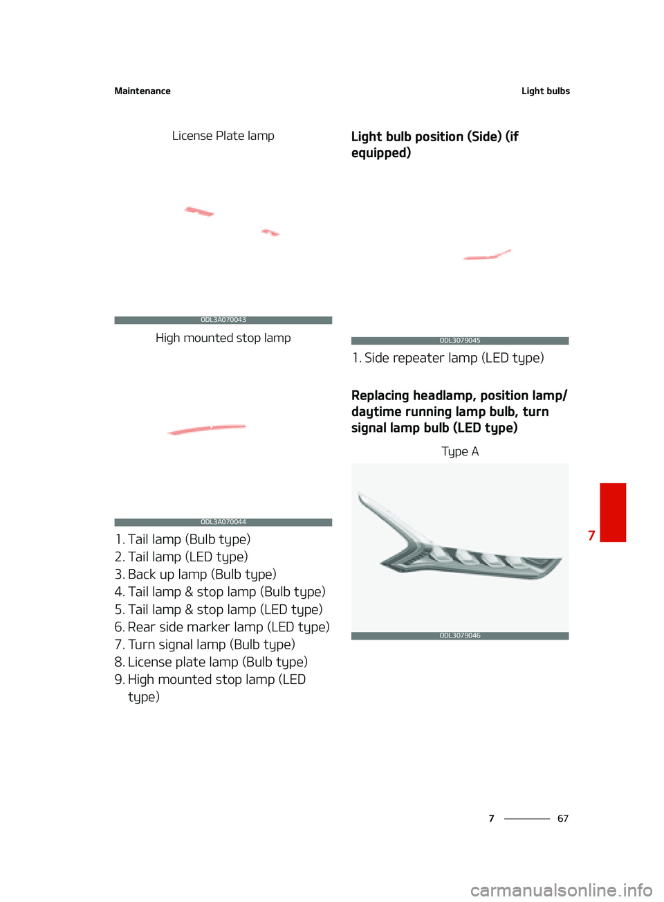 KIA FORTE 2022  Owners Manual ��
�
�
�.�B�J�O�U�F�O�B�O�D�F�-�J�H�I�U��C�V�M�C�T
�-�J�D�F�O�T�F��1�M�B�U�F��M�B�N�Q
�)�J�H�I��N�P�V�O�U�F�E��T�U�P�Q��M�B�N�Q
�� �5�B�J�M��M�B�N�Q��	�#�V�M�C��U�Z�Q�F�

�� �5�B�J�M�