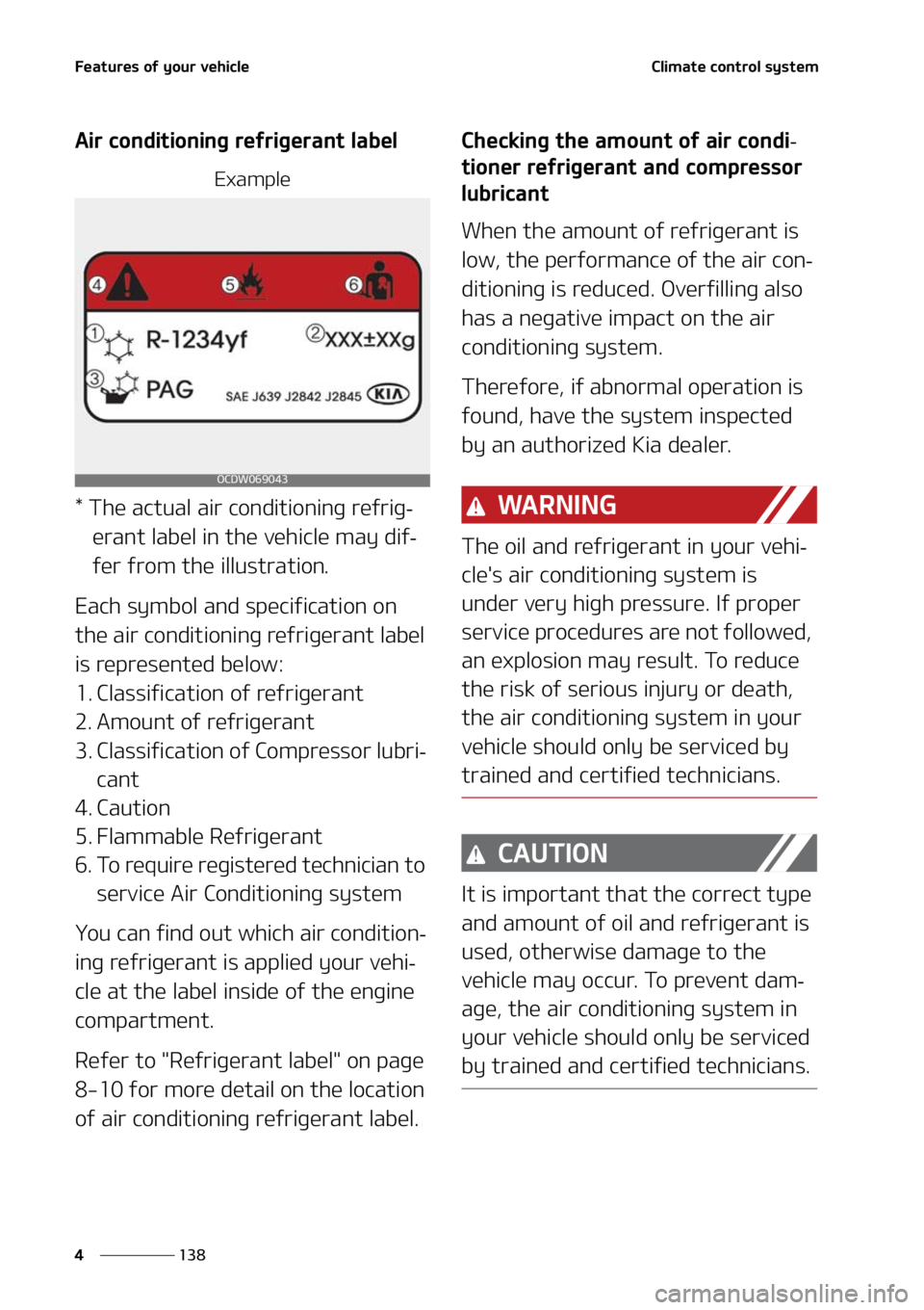 KIA FORTE 2021  Owners Manual ��F�B�U�V�S�F�T��P�G��Z�P�V�S��W�F�I�J�D�M�F
���
�
�$�M�J�N�B�U�F��D�P�O�U�S�P�M��T�Z�T�U�F�N
�"�J�S��D�P�O�E�J�U�J�P�O�J�O�H��S�F�G�S�J�H�F�S�B�O�U��M�B�C�F�M
�&�Y�B�N�Q�M�F
���5�I�F�