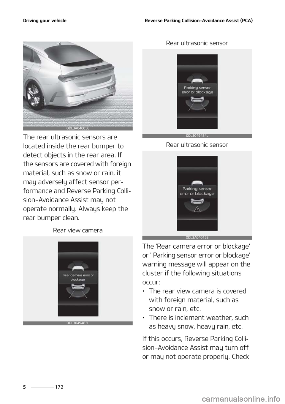 KIA FORTE 2021  Owners Manual �%�S�J�W�J�O�H��Z�P�V�S��W�F�I�J�D�M�F
���
�
�3�F�W�F�S�T�F��1�B�S�L�J�O�H��$�P�M�M�J�T�J�P�O��"�W�P�J�E�B�O�D�F��"�T�T�J�T�U��	�1�$�"�

�5�I�F��S�F�B�S��V�M�U�S�B�T�P�O�J�D��T�F�O�T�P�S