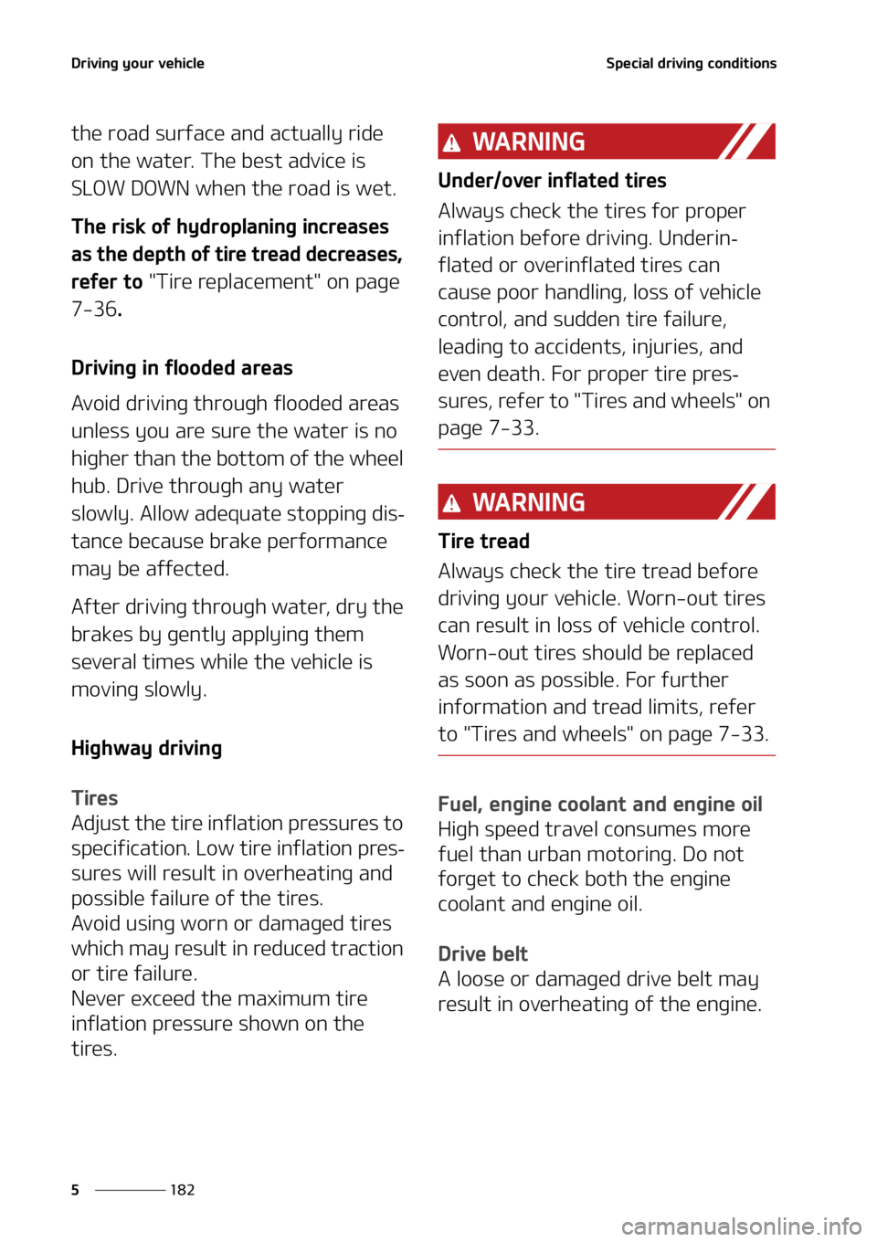 KIA FORTE 2021  Owners Manual �%�S�J�W�J�O�H��Z�P�V�S��W�F�I�J�D�M�F
���
�
�4�Q�F�D�J�B�M��E�S�J�W�J�O�H��D�P�O�E�J�U�J�P�O�T
�U�I�F��S�P�B�E��T�V�S�G�B�D�F��B�O�E��B�D�U�V�B�M�M�Z��S�J�E�F�
�P�O��U�I�F��X�B�U�F�S�