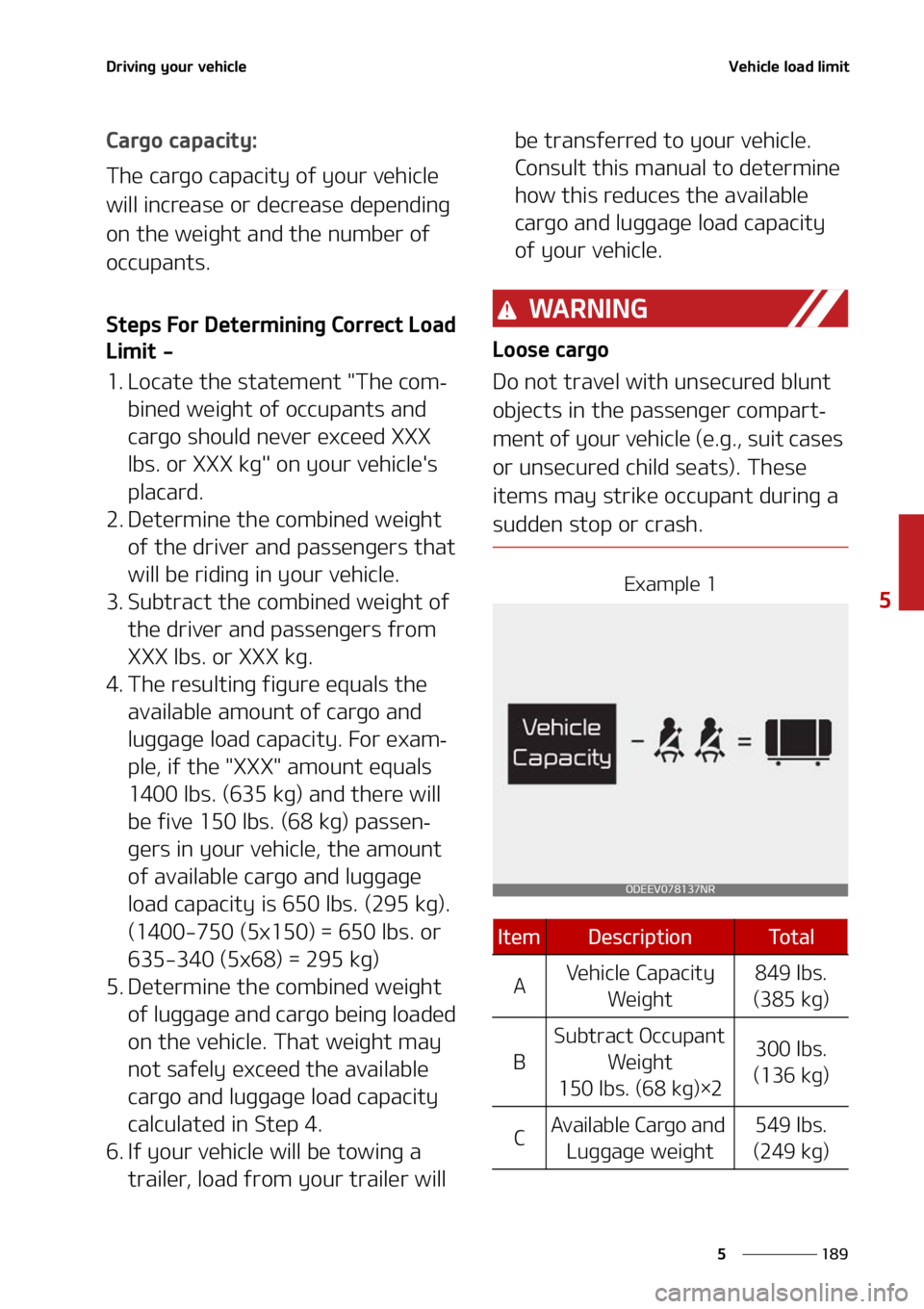 KIA FORTE 2021  Owners Manual ���
�
�
�%�S�J�W�J�O�H��Z�P�V�S��W�F�I�J�D�M�F�7�F�I�J�D�M�F��M�P�B�E��M�J�N�J�U
�$�B�S�H�P��D�B�Q�B�D�J�U�Z�
�5�I�F��D�B�S�H�P��D�B�Q�B�D�J�U�Z��P�G��Z�P�V�S��W�F�I�J�D�M�F�
�X�J�M�M