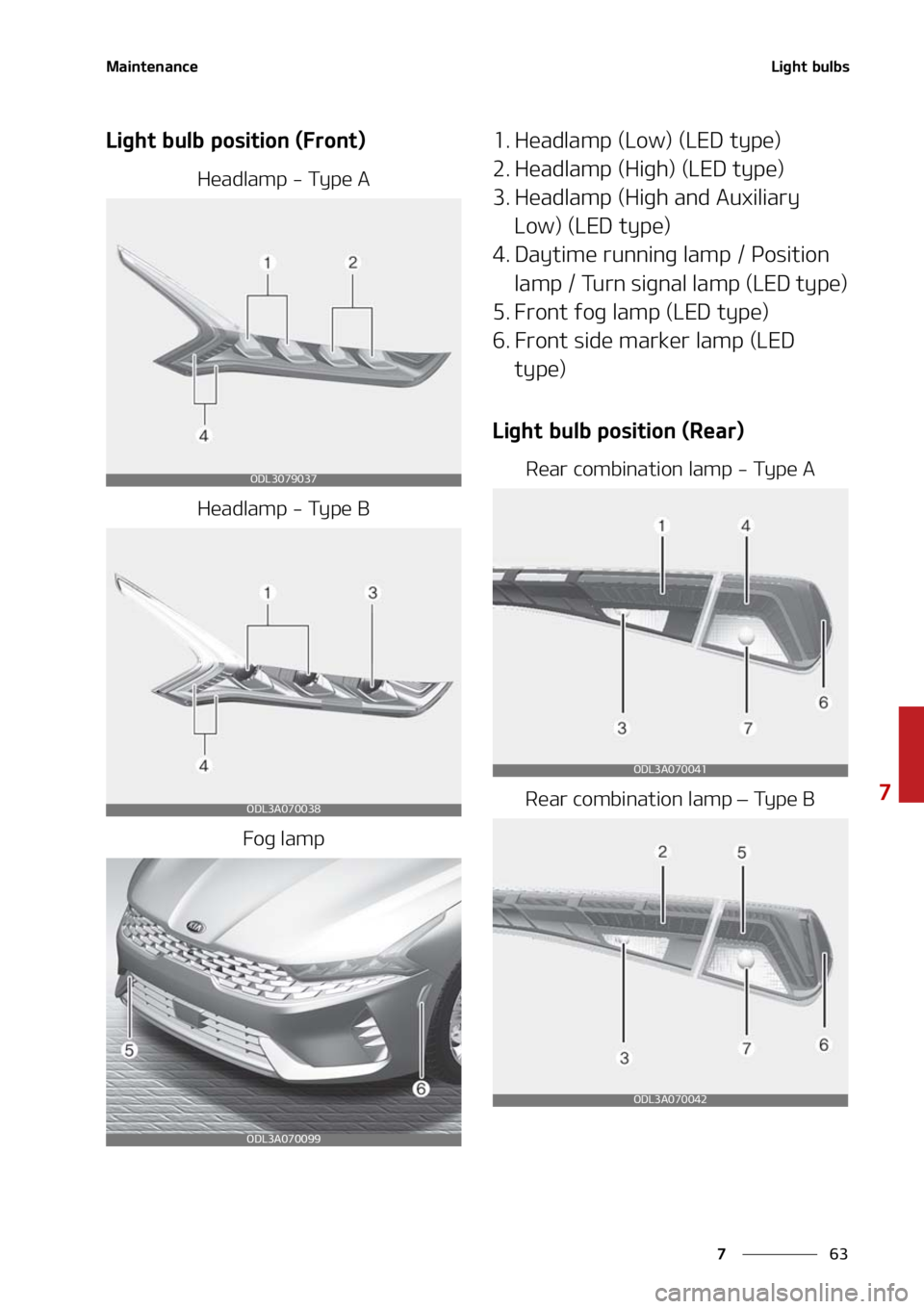 KIA FORTE 2021  Owners Manual ��
�
�
�.�B�J�O�U�F�O�B�O�D�F�-�J�H�I�U��C�V�M�C�T
�-�J�H�I�U��C�V�M�C��Q�P�T�J�U�J�P�O��	��S�P�O�U�

�)�F�B�E�M�B�N�Q����5�Z�Q�F��"
�)�F�B�E�M�B�N�Q����5�Z�Q�F��#��P�H��M�B�N�Q
��