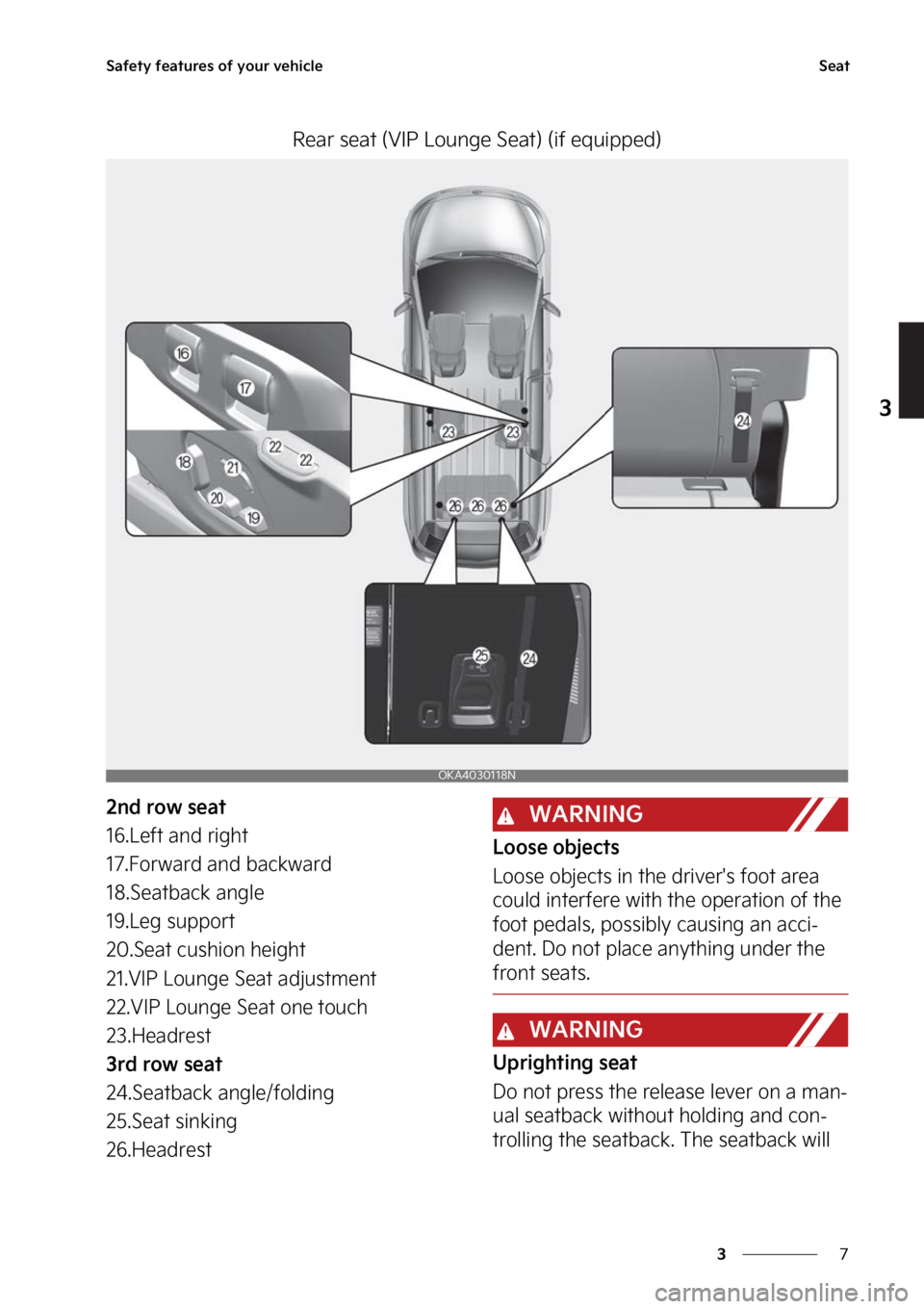 KIA CARNIVAL 2023  Owners Manual �
�
�
�4�B�G�F�U�Z��G�F�B�U�V�S�F�T��P�G��Z�P�V�S��W�F�I�J�D�M�F�4�F�B�U
�3�F�B�S��T�F�B�U��	�7�*�1��-�P�V�O�H�F��4�F�B�U�
��	�J�G��F�R�V�J�Q�Q�F�E�

��O�E��S�P�X��T�F�B�U
����-�F�G