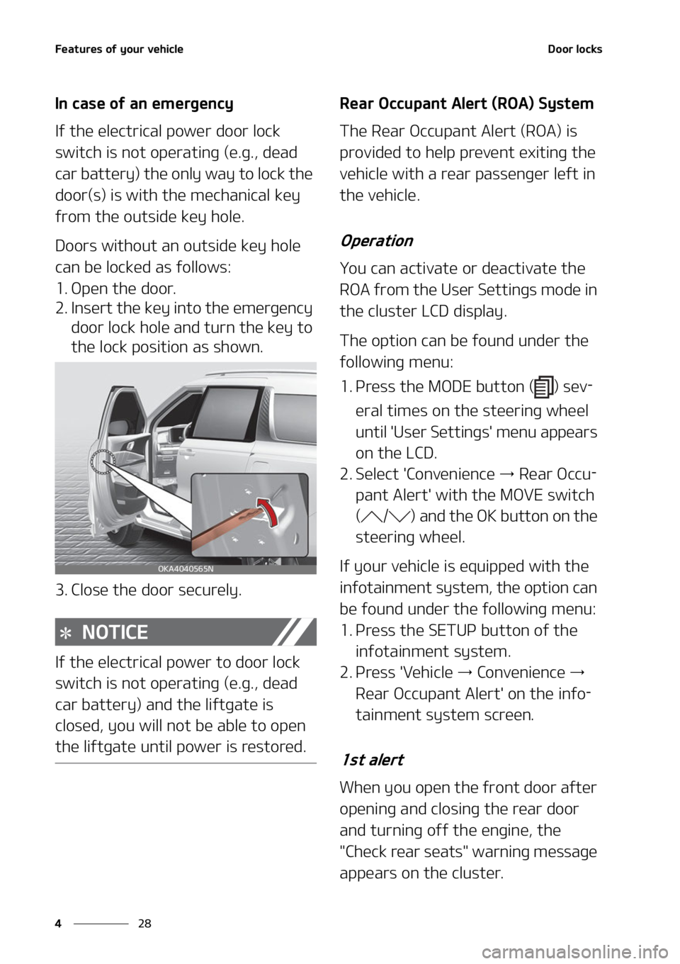 KIA CARNIVAL 2022  Owners Manual ��F�B�U�V�S�F�T��P�G��Z�P�V�S��W�F�I�J�D�M�F
��
�
�%�P�P�S��M�P�D�L�T
�*�O��D�B�T�F��P�G��B�O��F�N�F�S�H�F�O�D�Z
�*�G��U�I�F��F�M�F�D�U�S�J�D�B�M��Q�P�X�F�S��E�P�P�S��M�P�D�L�
�T�X�J