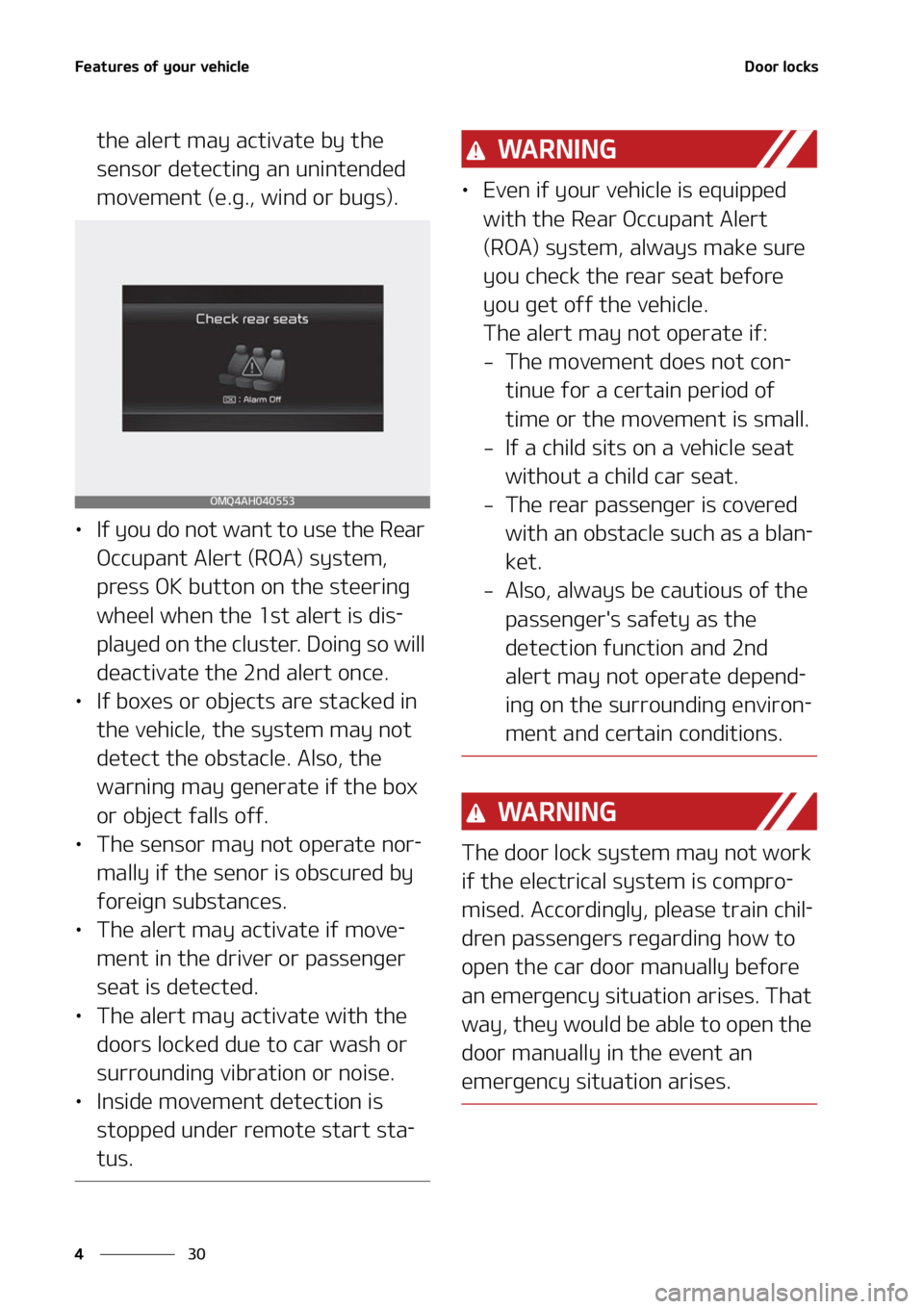 KIA CARNIVAL 2022  Owners Manual ��F�B�U�V�S�F�T��P�G��Z�P�V�S��W�F�I�J�D�M�F
��
�
�%�P�P�S��M�P�D�L�T
�U�I�F��B�M�F�S�U��N�B�Z��B�D�U�J�W�B�U�F��C�Z��U�I�F�
�T�F�O�T�P�S��E�F�U�F�D�U�J�O�H��B�O��V�O�J�O�U�F�O�E�F�E�