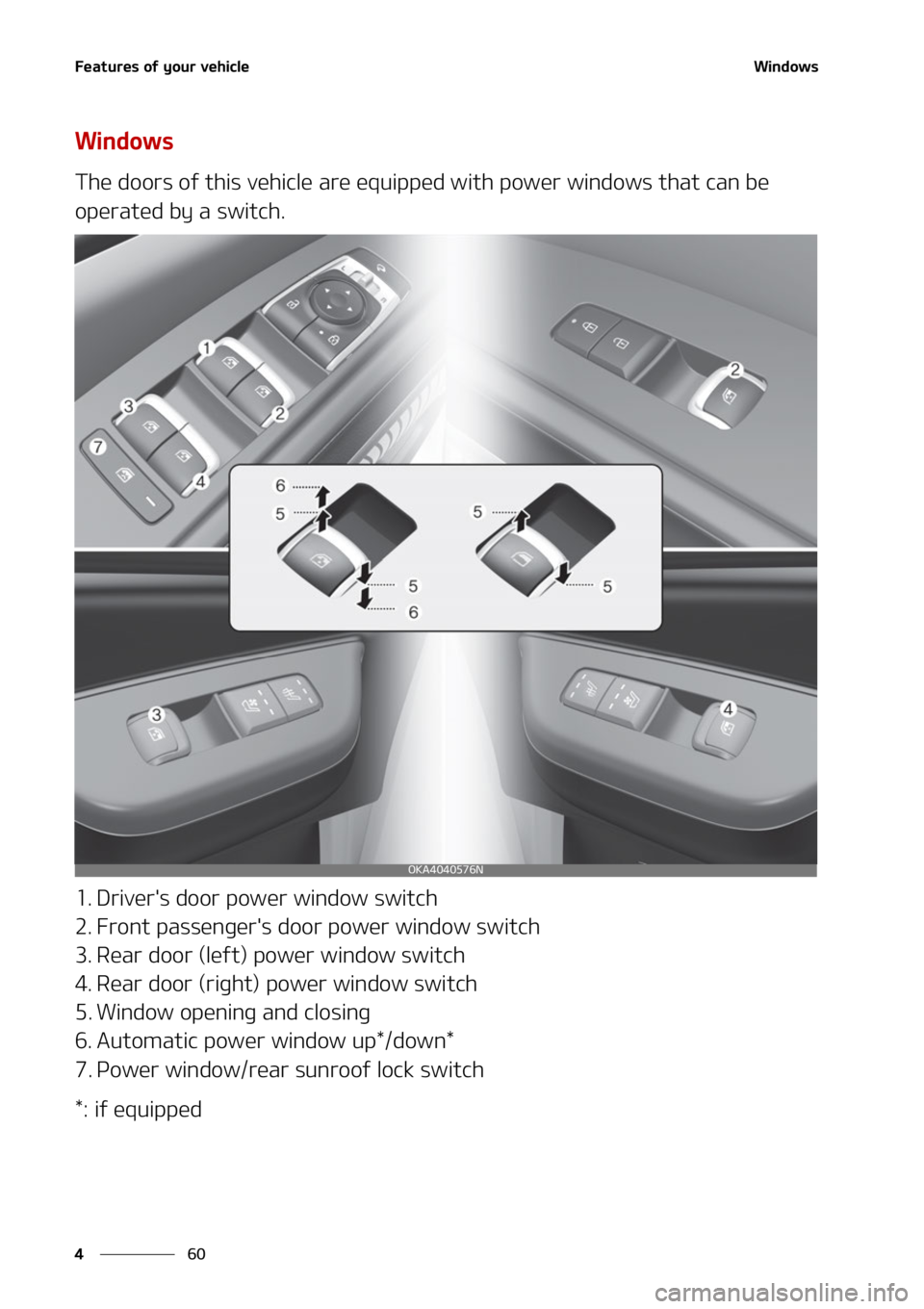 KIA CARNIVAL 2022  Owners Manual ��F�B�U�V�S�F�T��P�G��Z�P�V�S��W�F�I�J�D�M�F
��
�
�8�J�O�E�P�X�T
�8�J�O�E�P�X�T
�5�I�F��E�P�P�S�T��P�G��U�I�J�T��W�F�I�J�D�M�F��B�S�F��F�R �V�J�Q�Q�F�E��X�J�U�I��Q�P�X�F�S��X�J�O�E�P�X