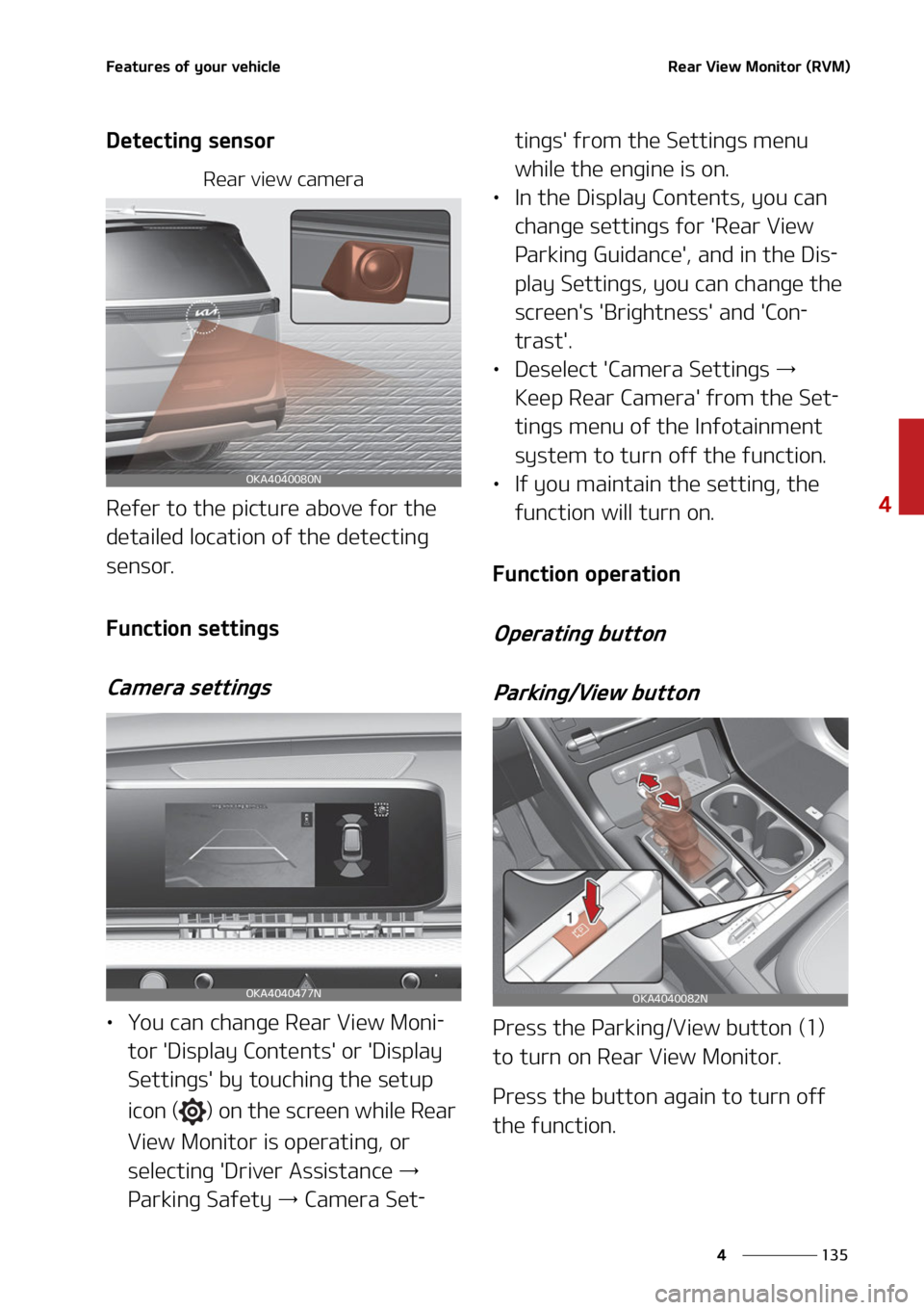 KIA CARNIVAL 2022  Owners Manual ���
�
�
��F�B�U�V�S�F�T��P�G��Z�P�V�S��W�F�I�J�D�M�F�3�F�B�S��7�J�F�X��.�P�O�J�U�P�S��	�3�7�.�

�%�F�U�F�D�U�J�O�H��T�F�O�T�P�S
�3�F�B�S��W�J�F�X��D�B�N�F�S�B
�3�F�G�F�S��U�P��U�I�F�