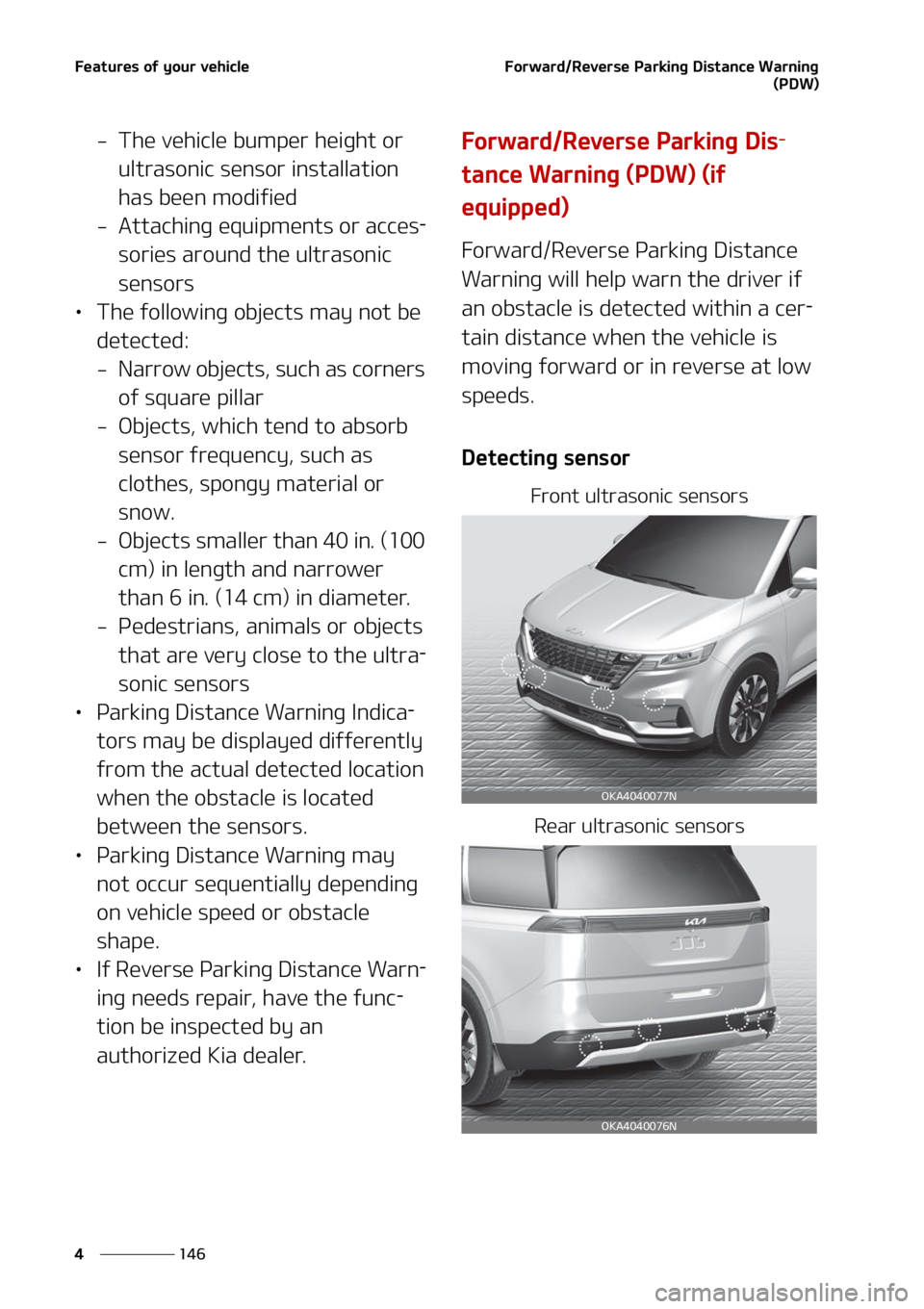 KIA CARNIVAL 2022  Owners Manual ��F�B�U�V�S�F�T��P�G��Z�P�V�S��W�F�I�J�D�M�F
���
�
��P�S�X�B�S�E��3�F�W�F�S�T�F��1�B�S�L�J�O�H��%�J�T�U�B�O�D�F��8�B�S�O�J�O�H
�	�1�%�8�

� �5�I�F��W�F�I�J�D�M�F��C�V�N�Q�F�S��I�F�J�H