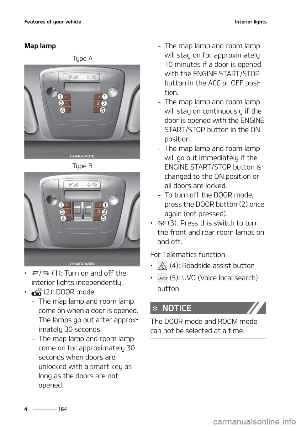 KIA CARNIVAL 2022  Owners Manual ��F�B�U�V�S�F�T��P�G��Z�P�V�S��W�F�I�J�D�M�F
���
�
�*�O�U�F�S�J�P�S��M�J�H�I�U�T
�.�B�Q��M�B�N�Q
�5�Z �Q �F � �"
�5�Z �Q �F � �#
LÜ � ��	��
���5�V�S�O��P�O��B�O�E��P�G�G��U�I�F�