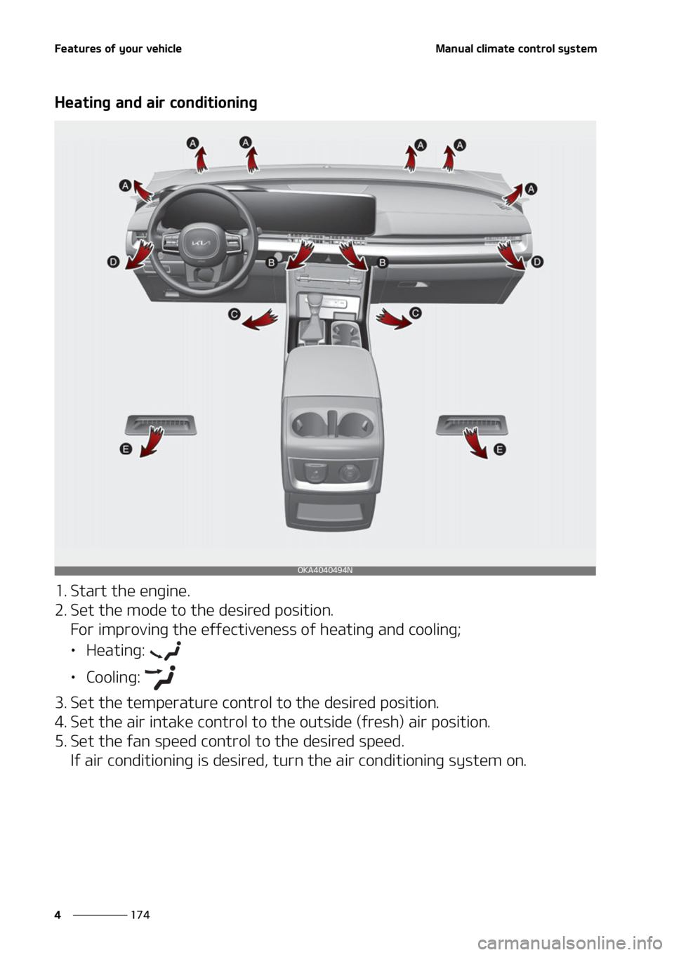 KIA CARNIVAL 2022  Owners Manual ��F�B�U�V�S�F�T��P�G��Z�P�V�S��W�F�I�J�D�M�F
���
�
�.�B�O�V�B�M��D�M�J�N�B�U�F��D�P�O�U�S�P�M��T�Z�T�U�F�N
�)�F�B�U�J�O�H��B�O�E��B�J�S��D�P�O�E�J�U�J�P�O�J�O�H
�� �4�U�B�S�U��U�I�F�