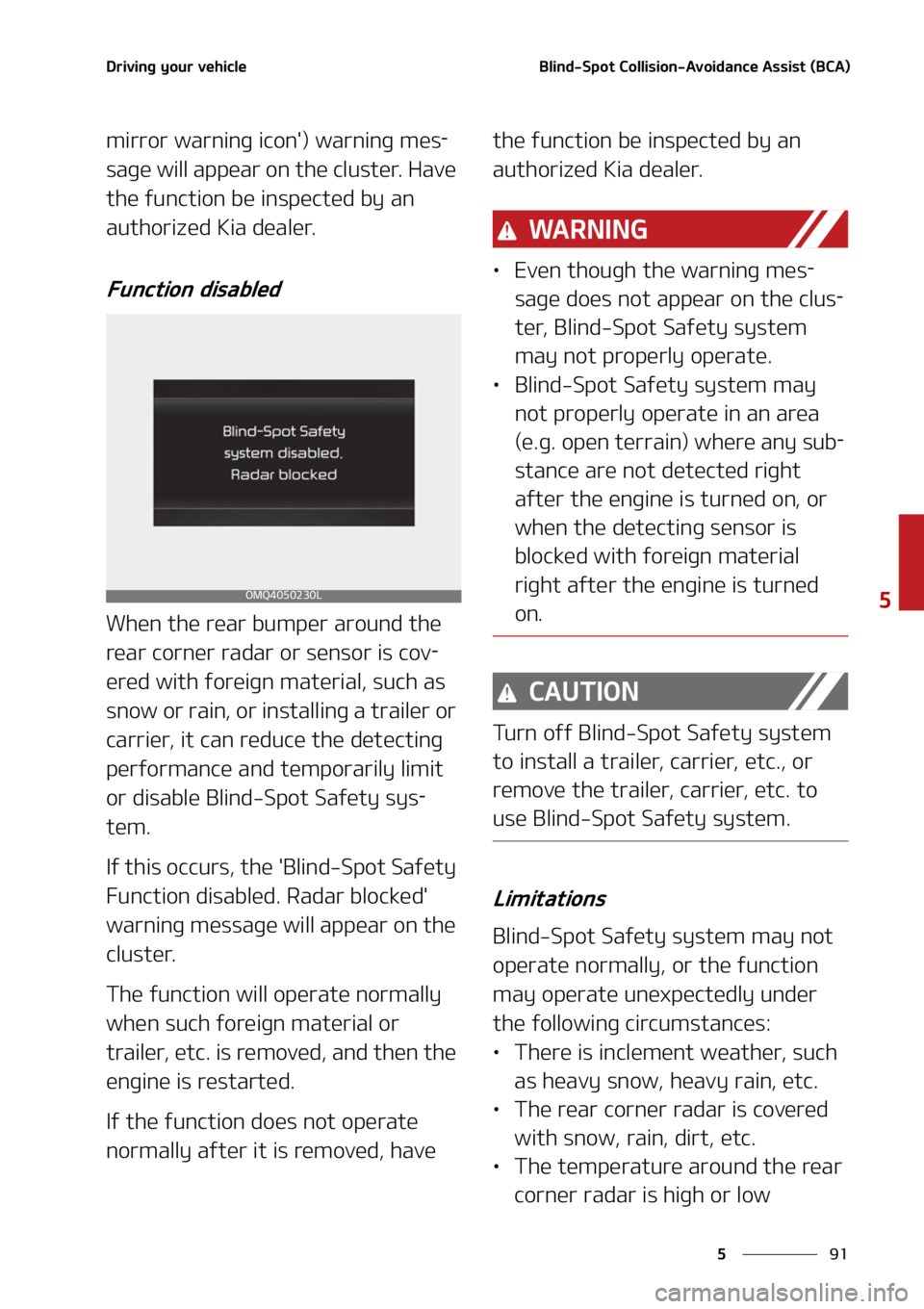 KIA CARNIVAL 2022  Owners Manual ��
�
�
�%�S�J�W�J�O�H��Z�P�V�S��W�F�I�J�D�M�F�#�M�J�O�E��4�Q�P�U��$�P�M�M�J�T�J�P�O��"�W�P�J�E�B�O�D�F��"�T�T�J�T�U��	�#�$�"�

�N�J�S�S�P�S��X�B�S�O�J�O�H��J�D�P�O��
��X�B�S�O�J�O�H��N