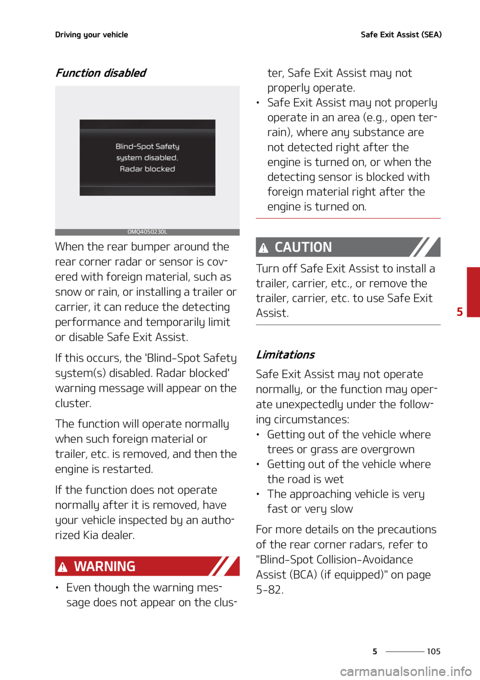 KIA CARNIVAL 2022  Owners Manual ���
�
�
�%�S�J�W�J�O�H��Z�P�V�S��W�F�I�J�D�M�F�4�B�G�F��&�Y�J�U��"�T�T�J�T�U��	�4�&�"�

��V�O�D�U�J�P�O��E�J�T�B�C�M�F�E
�8�I�F�O��U�I�F��S�F�B�S��C�V�N�Q�F�S��B�S�P�V�O�E��U�I�F�
�S