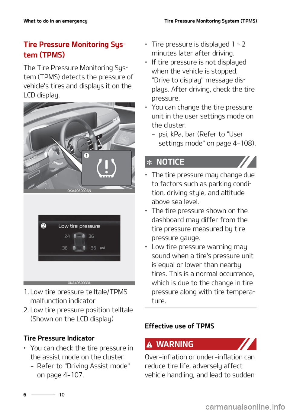 KIA CARNIVAL 2022  Owners Manual �8�I�B�U��U�P��E�P��J�O��B�O��F�N�F�S�H�F�O�D�Z
��
�
�5�J�S�F��1�S�F�T�T�V�S�F��.�P�O�J�U�P�S�J�O�H��4�Z�T�U�F�N��	�5�1�.�4�

�5�J�S�F��1�S�F�T�T�V�S�F��.�P�O�J�U�P�S�J�O�H��4�Z�T-
�U�F