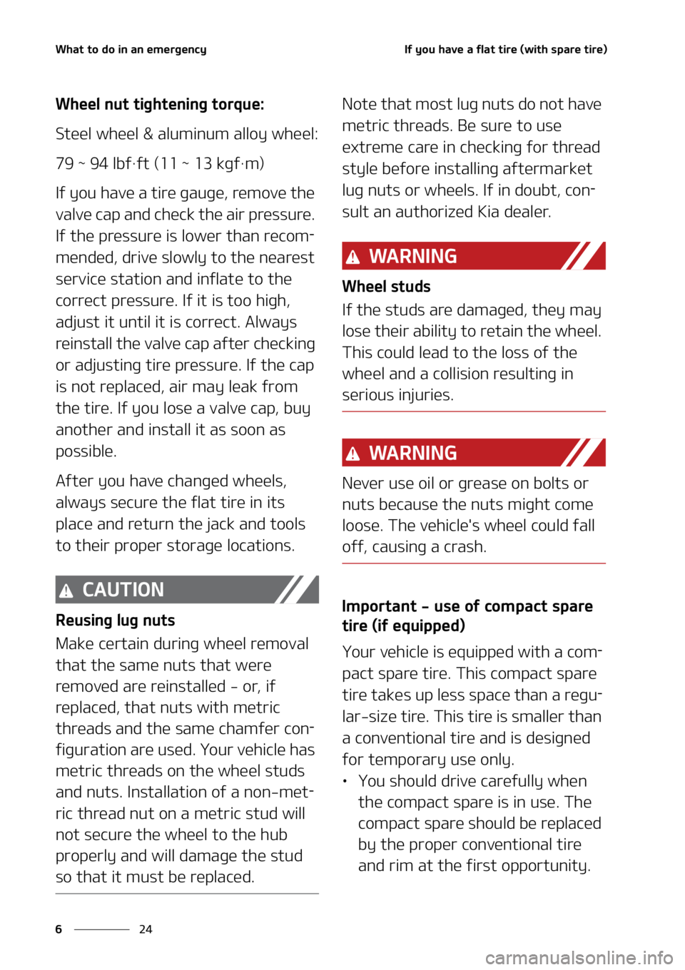 KIA CARNIVAL 2022  Owners Manual �8�I�B�U��U�P��E�P��J�O��B�O��F�N�F�S�H�F�O�D�Z
��
�
�*�G��Z�P�V��I�B�W�F��B��G�M�B�U��U�J�S�F��	�X�J�U�I��T�Q�B�S�F��U�J�S�F�

�8�I�F�F�M��O�V�U��U�J�H�I�U�F�O�J�O�H��U�P�S�R�V�F�
