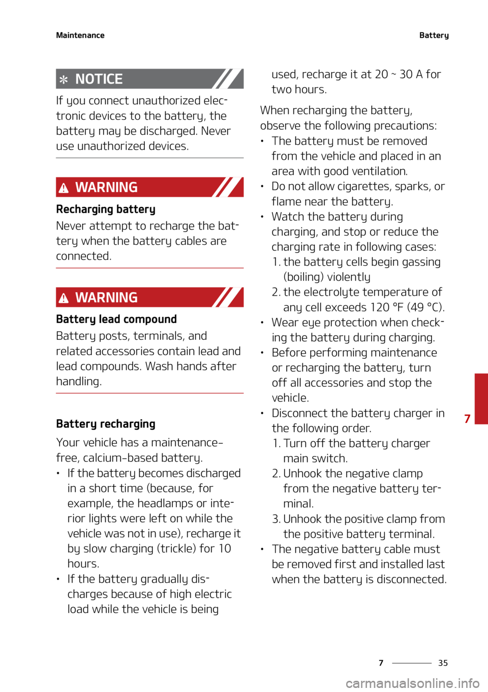 KIA CARNIVAL 2022  Owners Manual ��
�
�
�.�B�J�O�U�F�O�B�O�D�F�#�B�U�U�F�S�Z
�/�0�5�*�$�&
�*�G��Z�P�V��D�P�O�O�F�D�U��V�O�B�V�U�I�P�S�J�[�F�E��F�M�F�D-
�U�S�P�O�J�D��E�F�W�J�D�F�T��U�P��U�I�F��C�B�U�U�F�S�Z�
��U�I�F�
�C