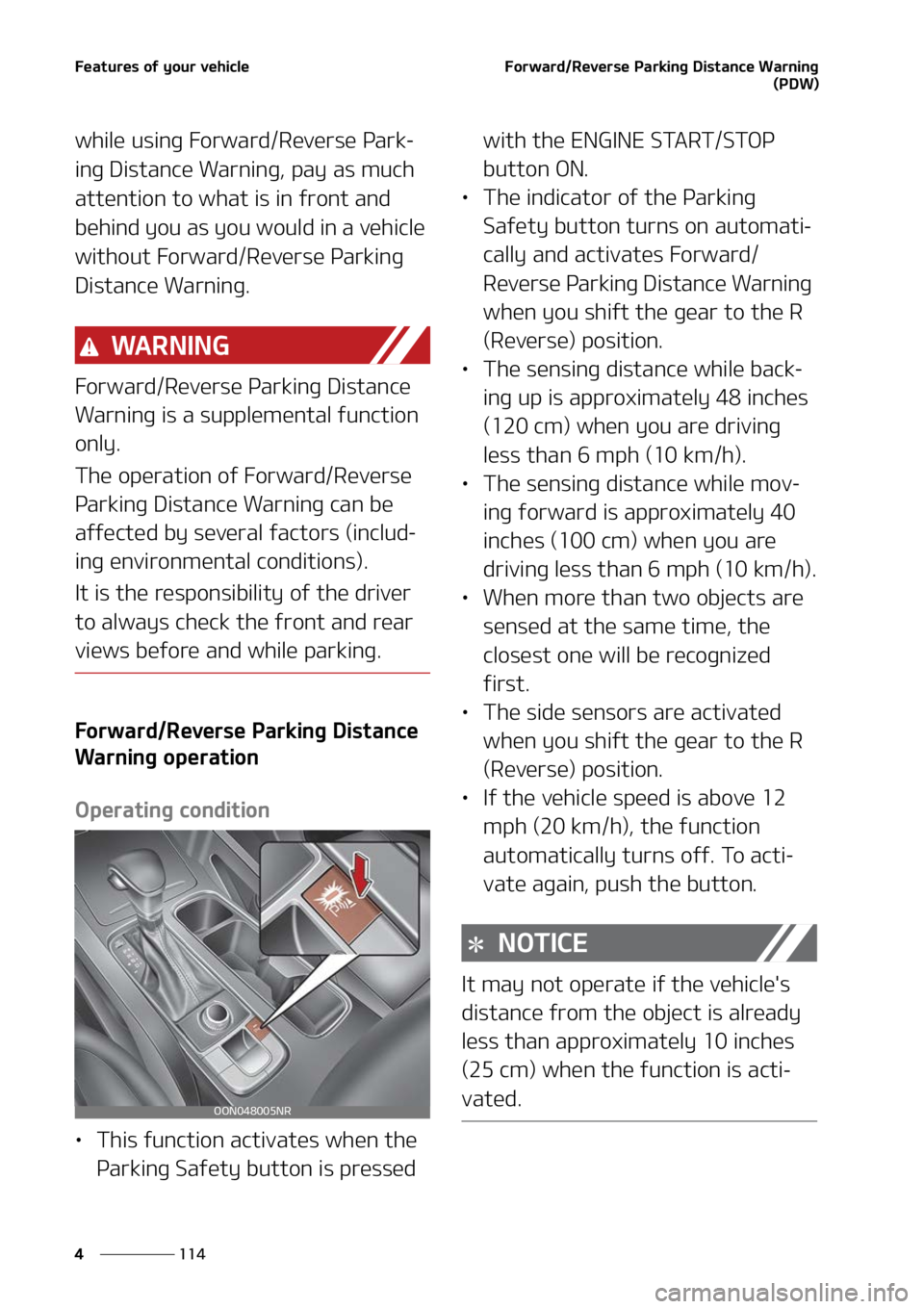 KIA TELLURIDE 2022  Owners Manual ��F�B�U�V�S�F�T��P�G��Z�P�V�S��W�F�I�J�D�M�F
���
�
��P�S�X�B�S�E��3�F�W�F�S�T�F��1�B�S�L�J�O�H��%�J�T�U�B�O�D�F��8�B�S�O�J�O�H
�	�1�%�8�

�X�I�J�M�F��V�T�J�O�H���P�S�X�B�S�E��3�F�W�F�
