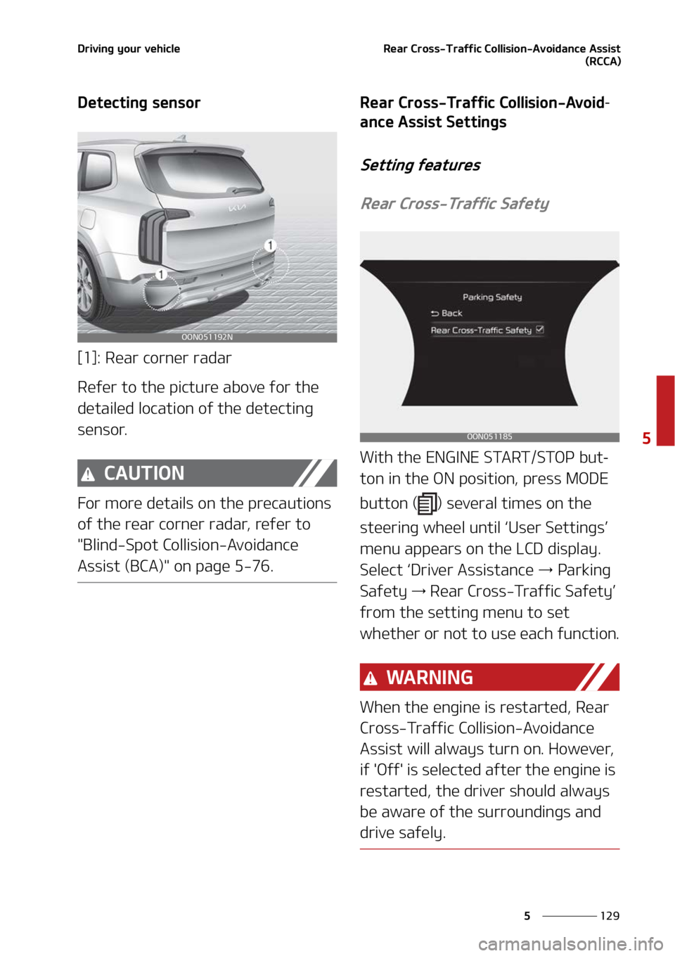 KIA TELLURIDE 2022  Owners Manual ���
�
�
�%�S�J�W�J�O�H��Z�P�V�S��W�F�I�J�D�M�F�3�F�B�S��$�S�P�T�T��5�S�B�G�G�J�D��$�P�M�M�J�T�J�P�O��"�W�P�J�E�B�O�D�F��"�T�T�J�T�U�	�3�$�$�"�

�%�F�U�F�D�U�J�O�H��T�F�O�T�P�S
�<��>���