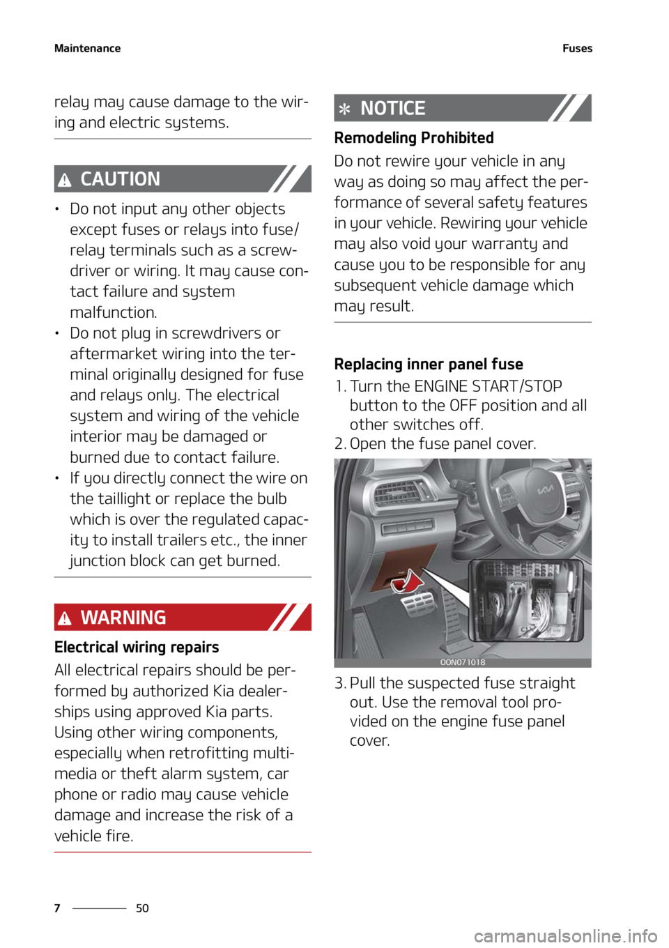 KIA TELLURIDE 2022  Owners Manual �.�B�J�O�U�F�O�B�O�D�F
��
�
��V�T�F�T
�S�F�M�B�Z��N�B�Z��D�B�V�T�F��E�B �N�B�H�F��U�P��U�I�F��X�J�S-
�J�O�H��B�O�E��F�M�F�D�U�S�J�D��T�Z�T�U�F�N�T�
�$�"�6�5�*�0�/
LÜ�%�P��O�P�U��J�O�Q